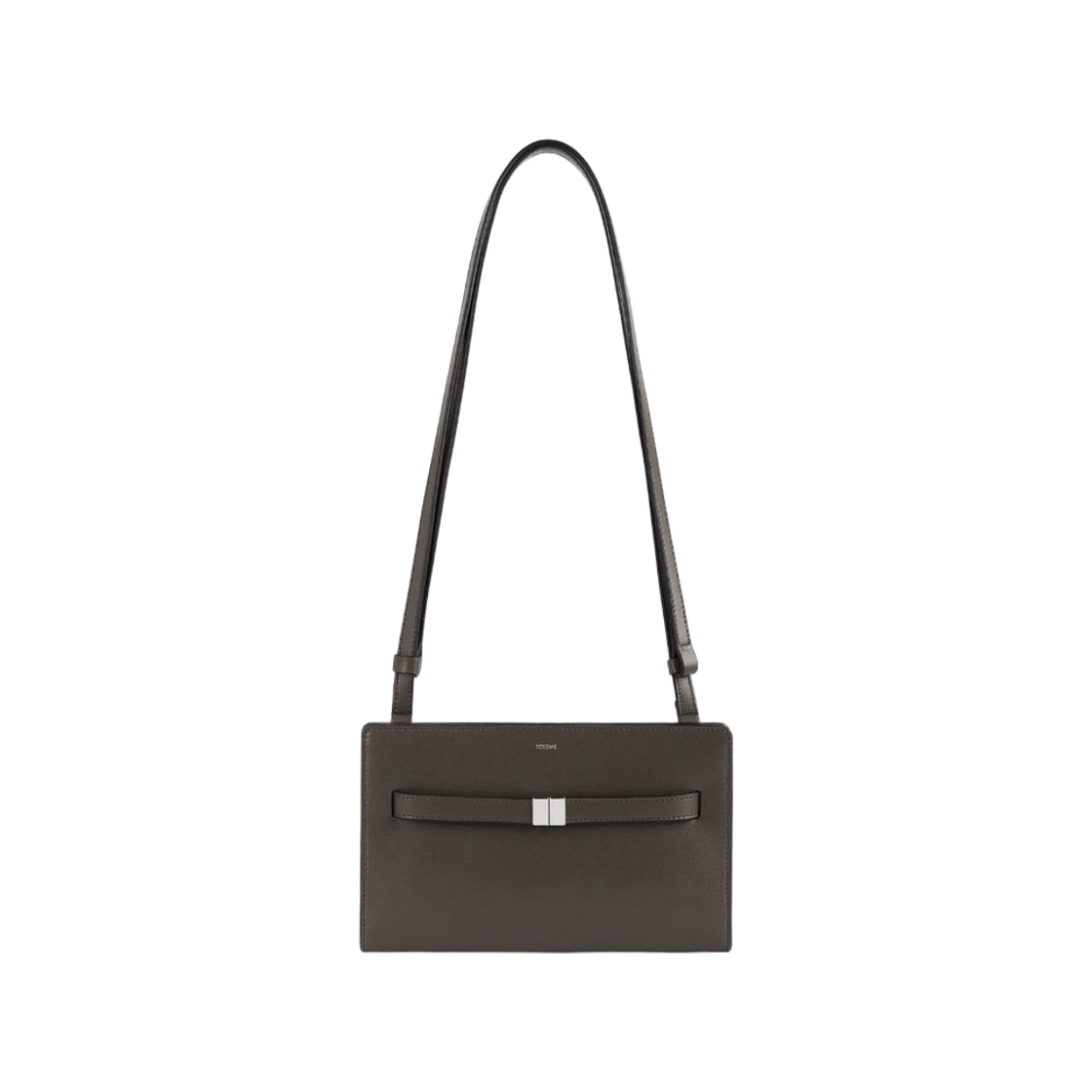 토템 벨티드 레더 크로스바디백 바크(Toteme Belted Leather Crossbody Bag Bark)