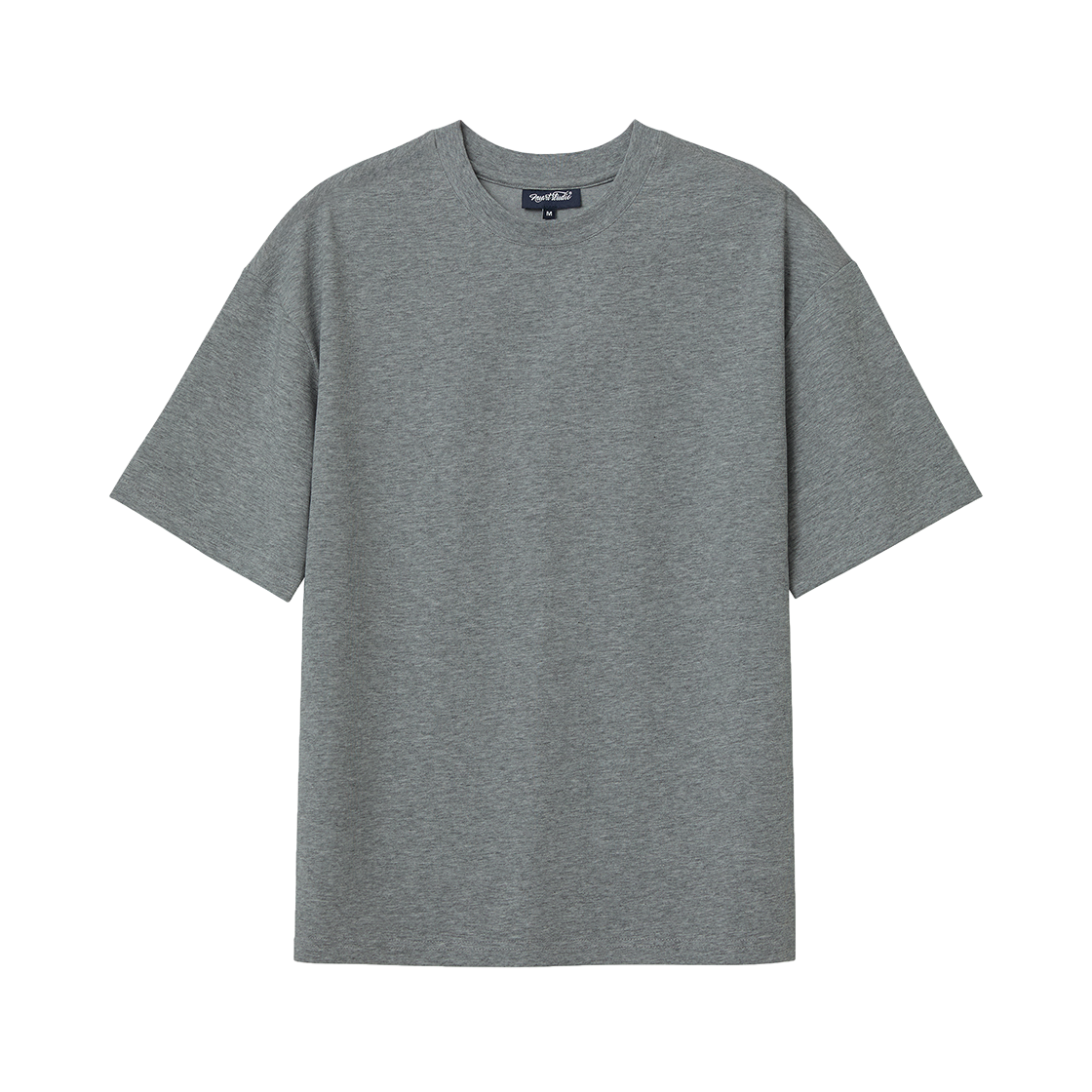 누아트스튜디오 솔리드 반팔 티셔츠 다크그레이(NUART STUDIO Solid Short Sleeve Dark Gray)