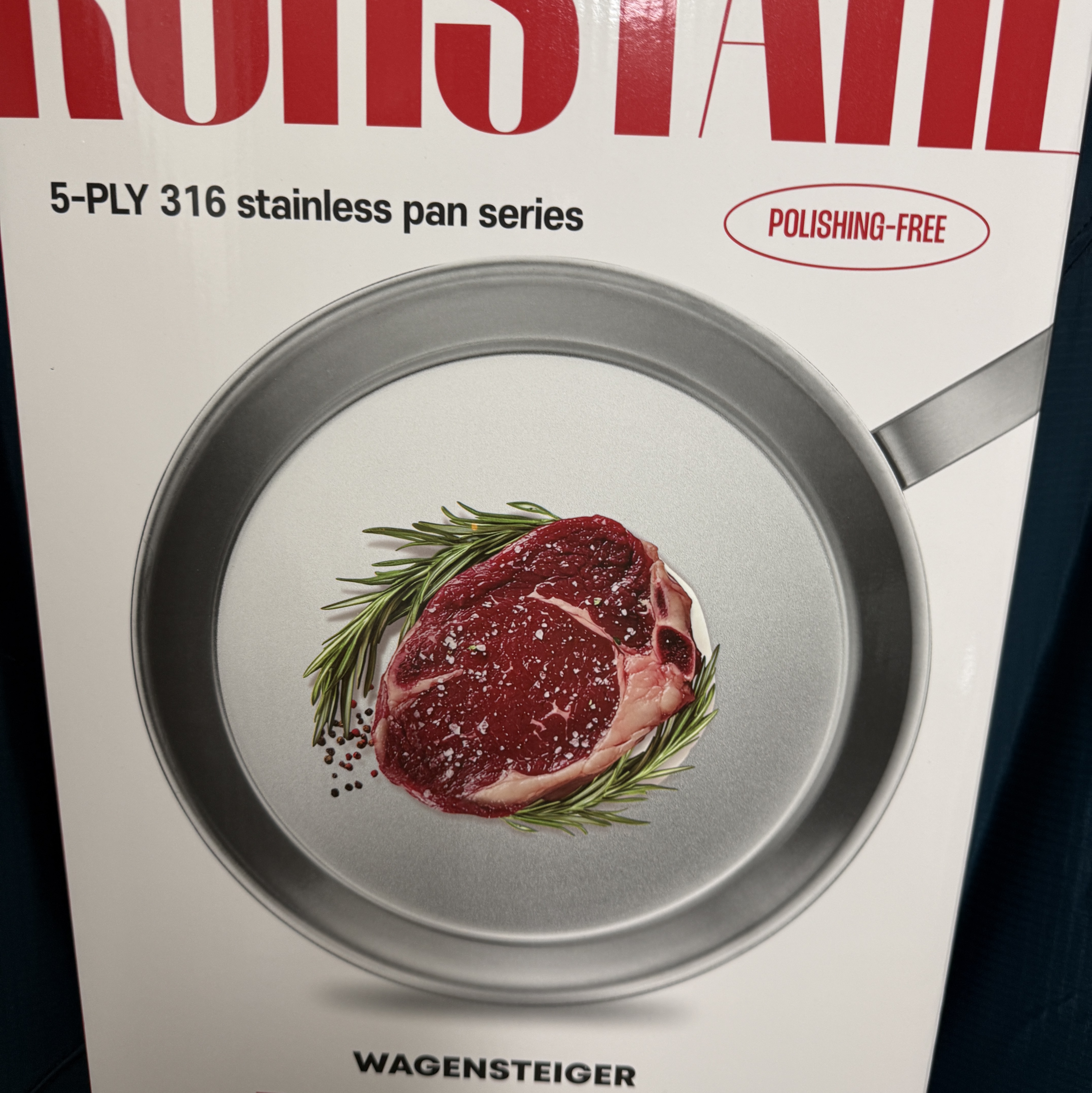 WAGENSTEIGER Lostal 5-Ply Abrasive-Free 316 Stainless Steel Frying Pan (28cm) 착용 스타일