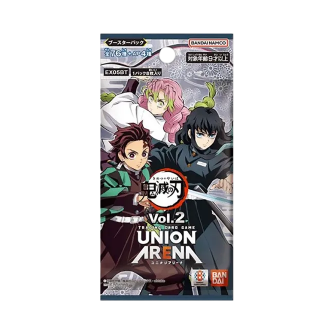유니온 아레나 TCG 부스터 팩 귀멸의 칼날 Vol. 2 팩 (8장/일어판)(Union Arena TCG Booster Pack Demon Slayer Vol. 2 Pack (Card of 8/Japanese Ver.))