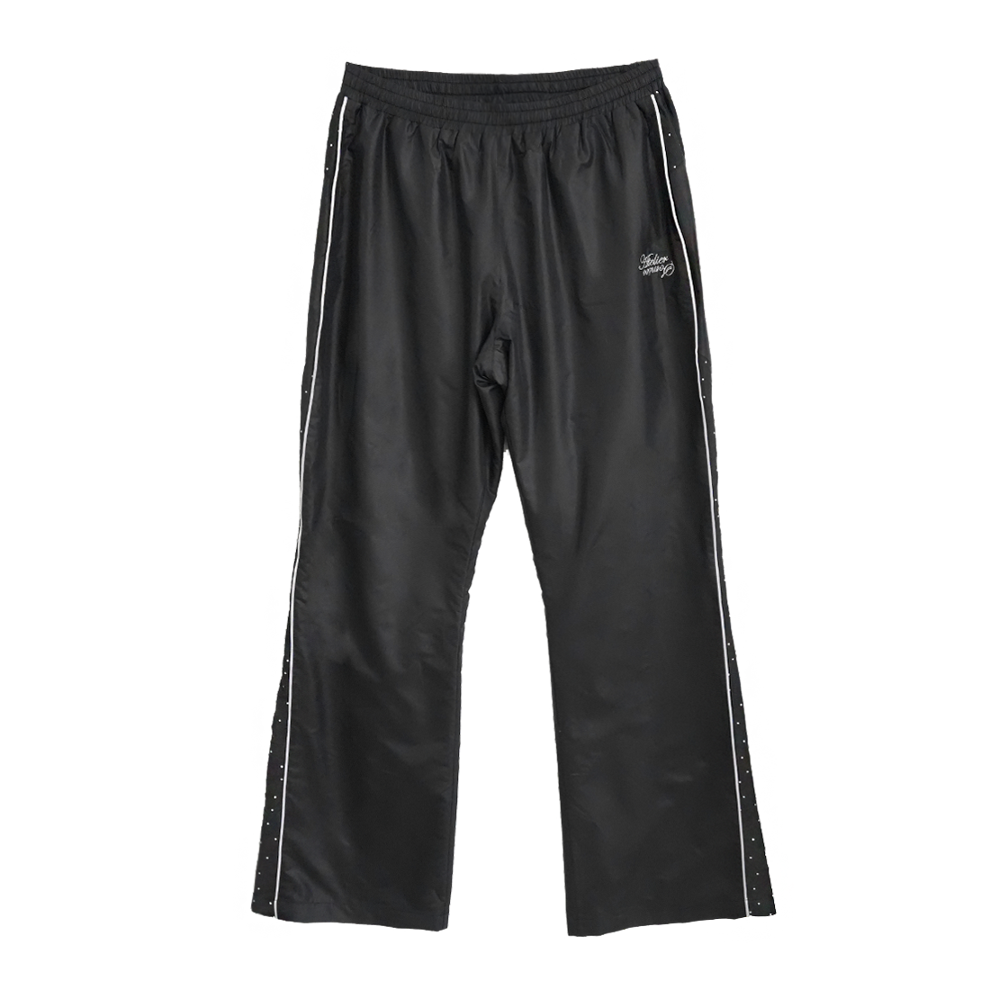 솜속 로라 도트 파이핑 트랙 팬츠 블랙(SOMSOC Laura Dot Piping Track Pants Black)