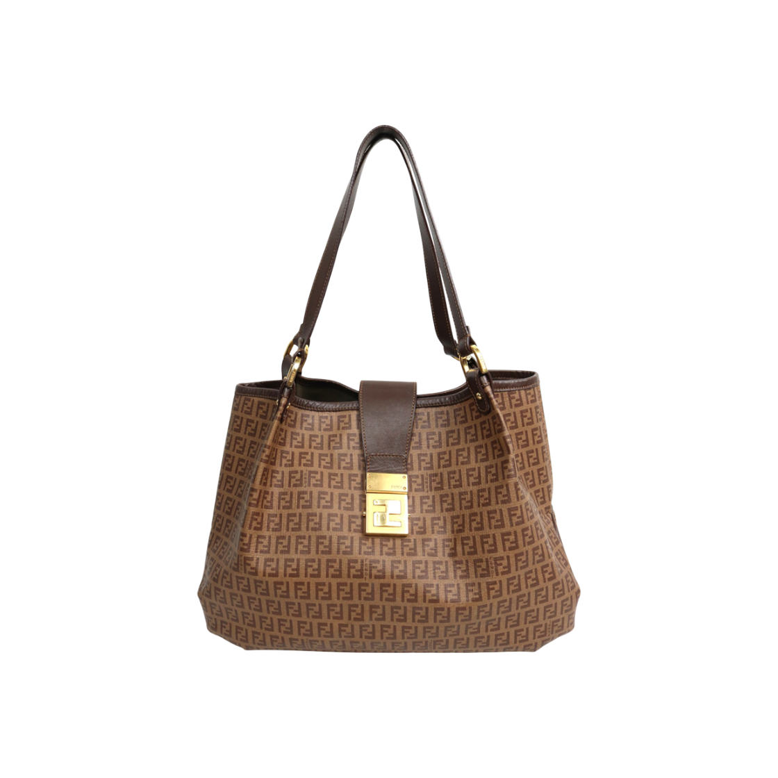 ITCW9RG8U5A2 Fendi Brown Jukino Shoulder Bag C-A58582