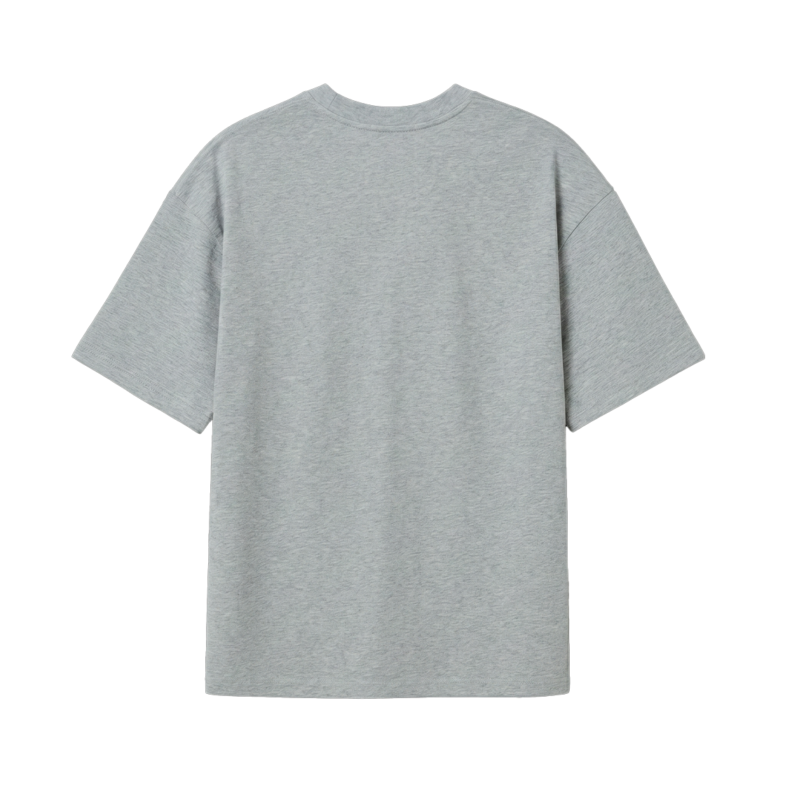 누아트스튜디오 솔리드 반팔 티셔츠 멜란지그레이(NUART STUDIO Solid Short Sleeve Melange Gray) - 2