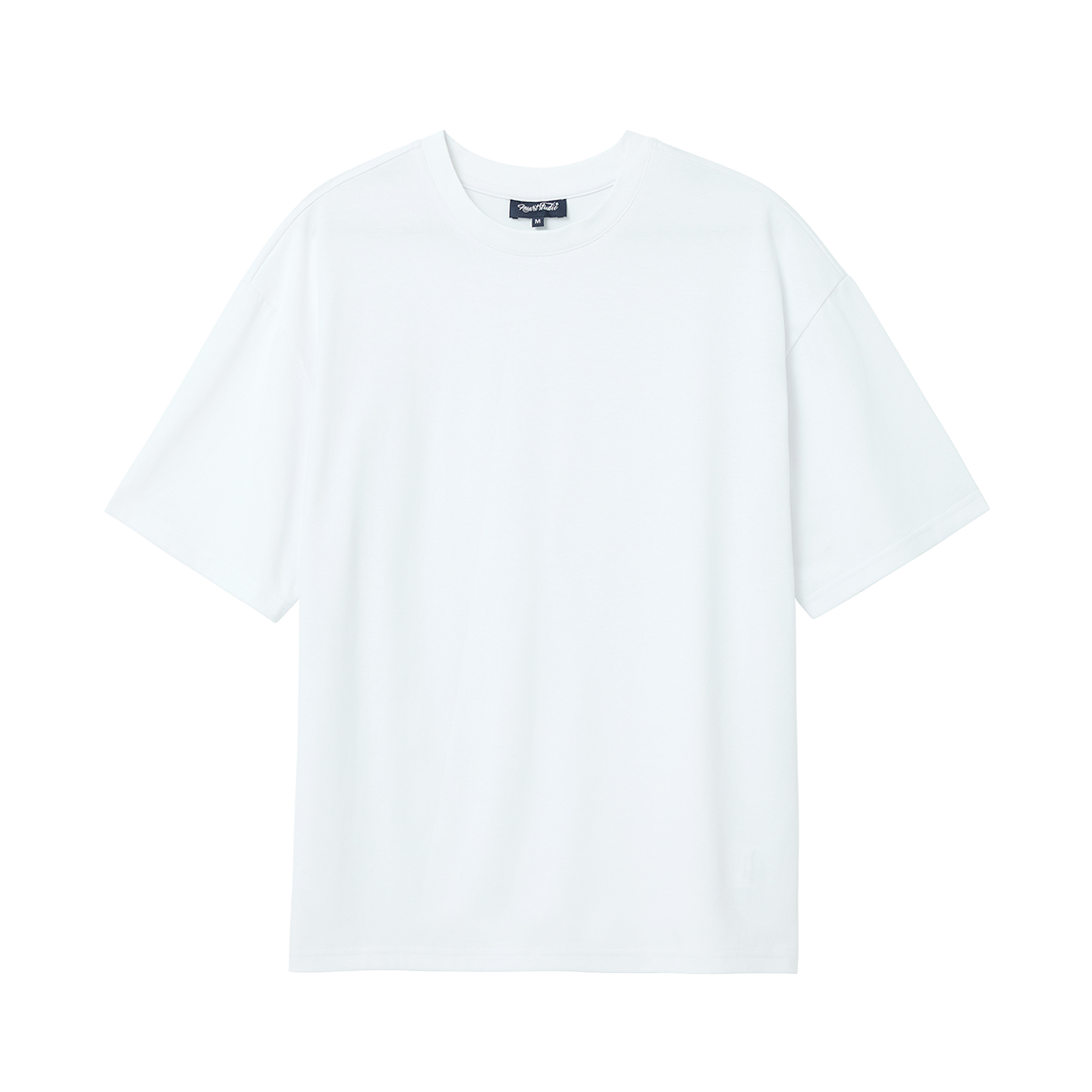 누아트스튜디오 솔리드 반팔 티셔츠 화이트(NUART STUDIO Solid Short Sleeve White)