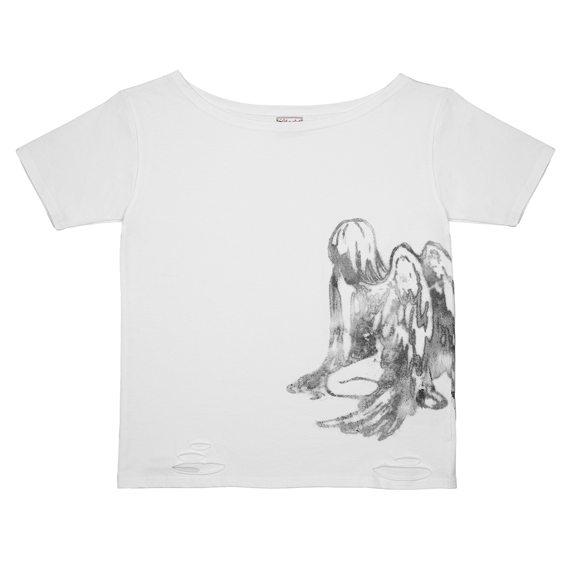 러프넥 폴른 엔젤 티셔츠 화이트(Roughneck Fallen Angel T-Shirt White)