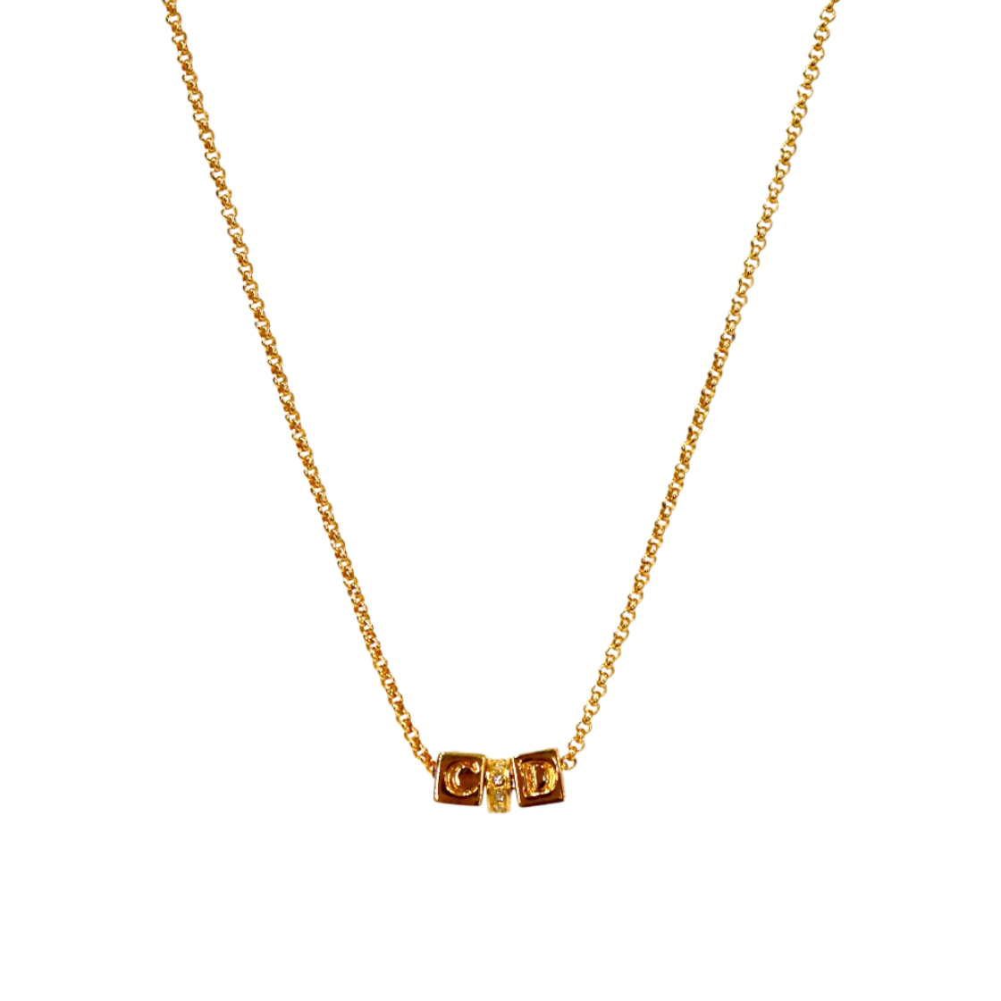 ITPBRMBWUIOU Dior Cube Necklace C-B59233