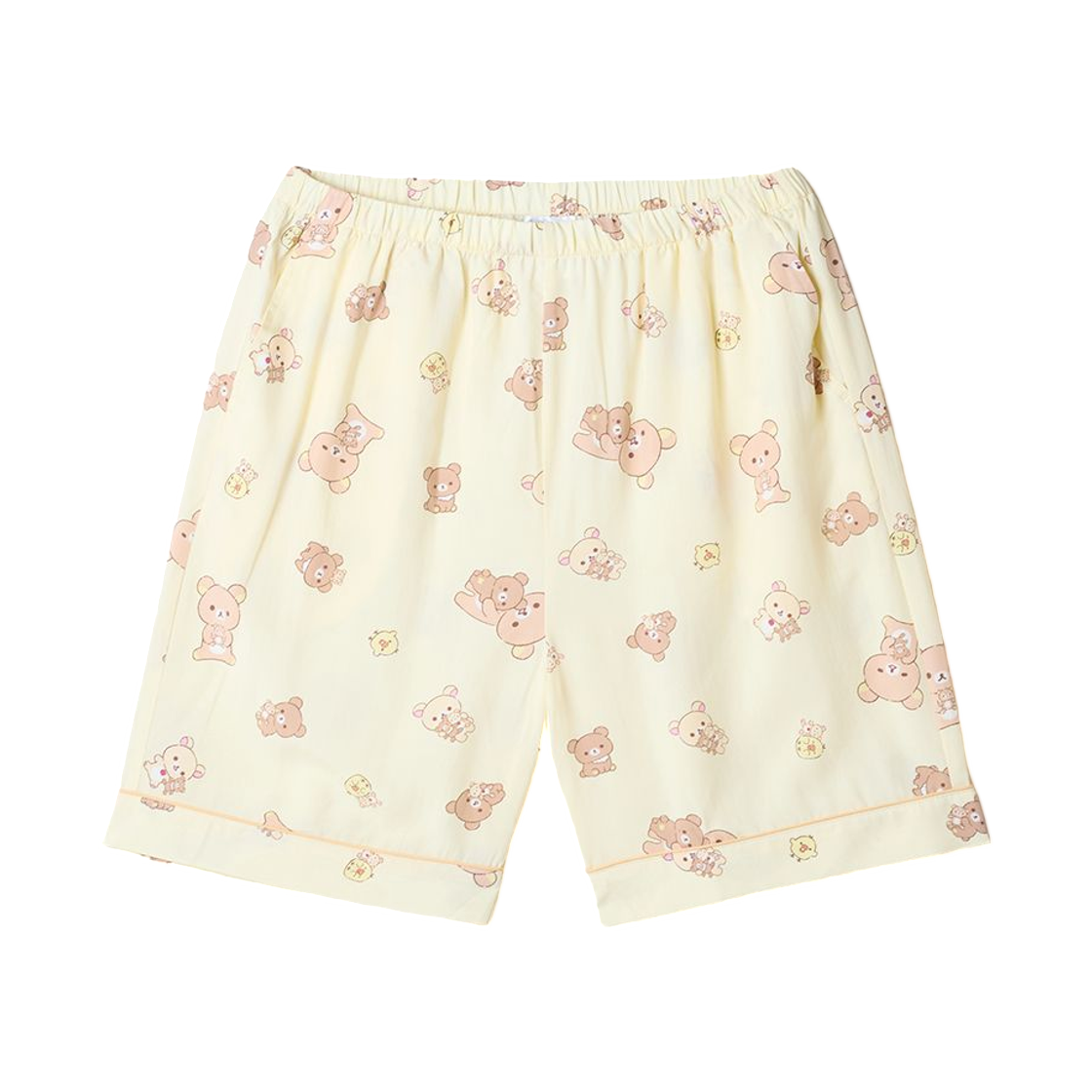 스파오 x 리락쿠마 쿠마들의 느긋한 숏슬리브 파자마 옐로우(Spao x Rilakkuma Kuma’s Rleaxing Short Sleeve Pajama Yellow) - 3