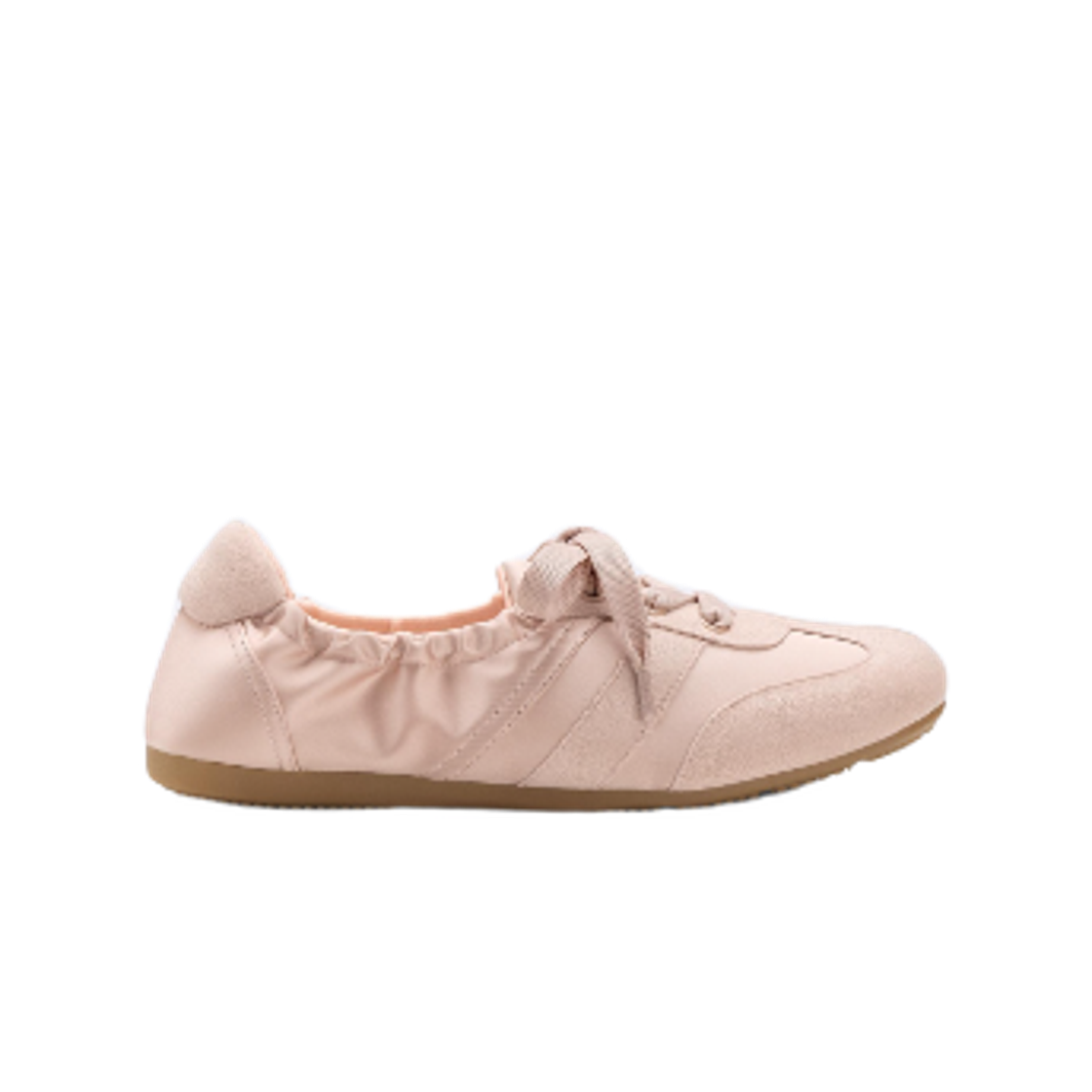 (W) GU 개더드 발레 스니커즈 핑크((W) GU Gathered Ballet Sneakers Pink)