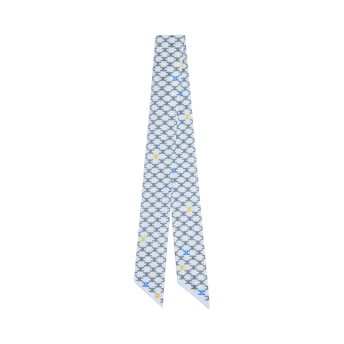AA0A63L12-GJZ7 (W) Celine Lavalliere in Silk Twill Baby Blue Gold