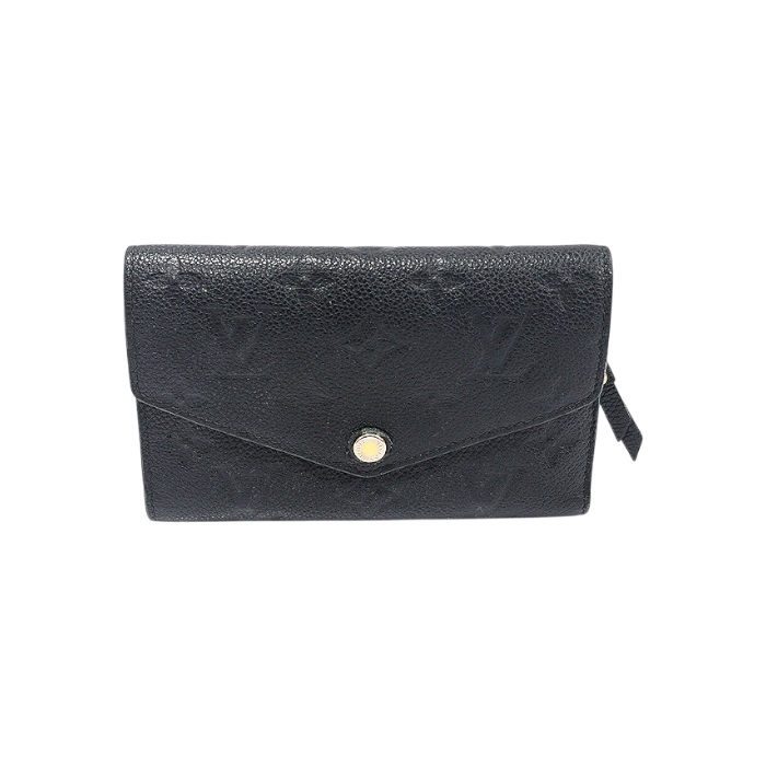 ITUGBGSKK35L Louis Vuitton M60568 Black Monogram Empreinte Compact Curieuse Wallet