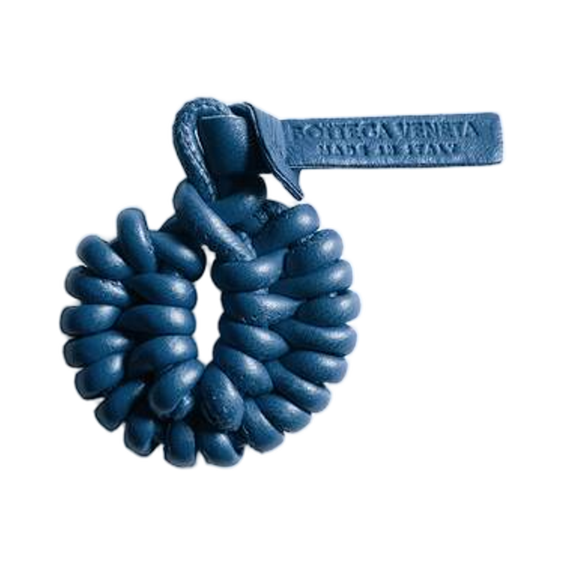 873759V3D804386 Bottega Veneta Seashell Knot Shoe Charm Cookie Blue