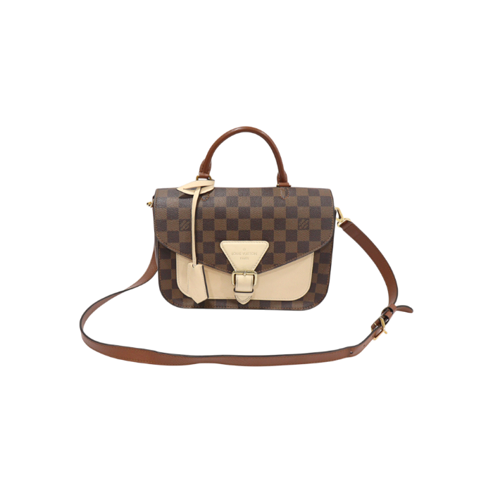 ITBBJ7CELPD7 Louis Vuitton N40147 Damier Ebene Canvas Bomarche 2-Way Bag
