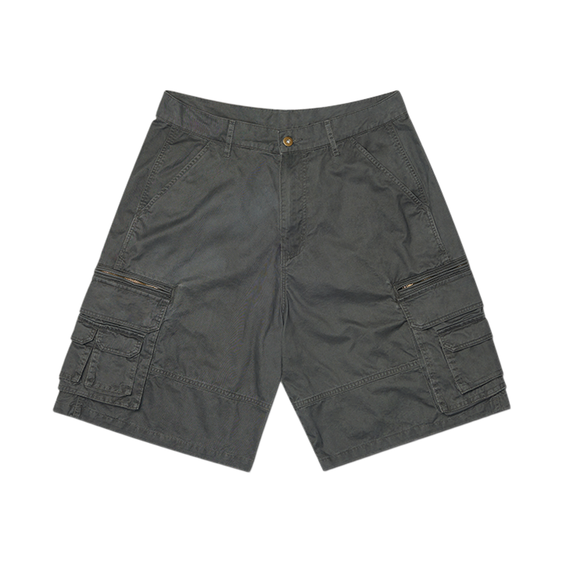 노매뉴얼 워시드 카고 쇼츠 워시드 블랙(NOMANUAL Washed Cargo Shorts Washed Black) - 1