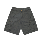NOMANUAL Washed Cargo Shorts Washed Black