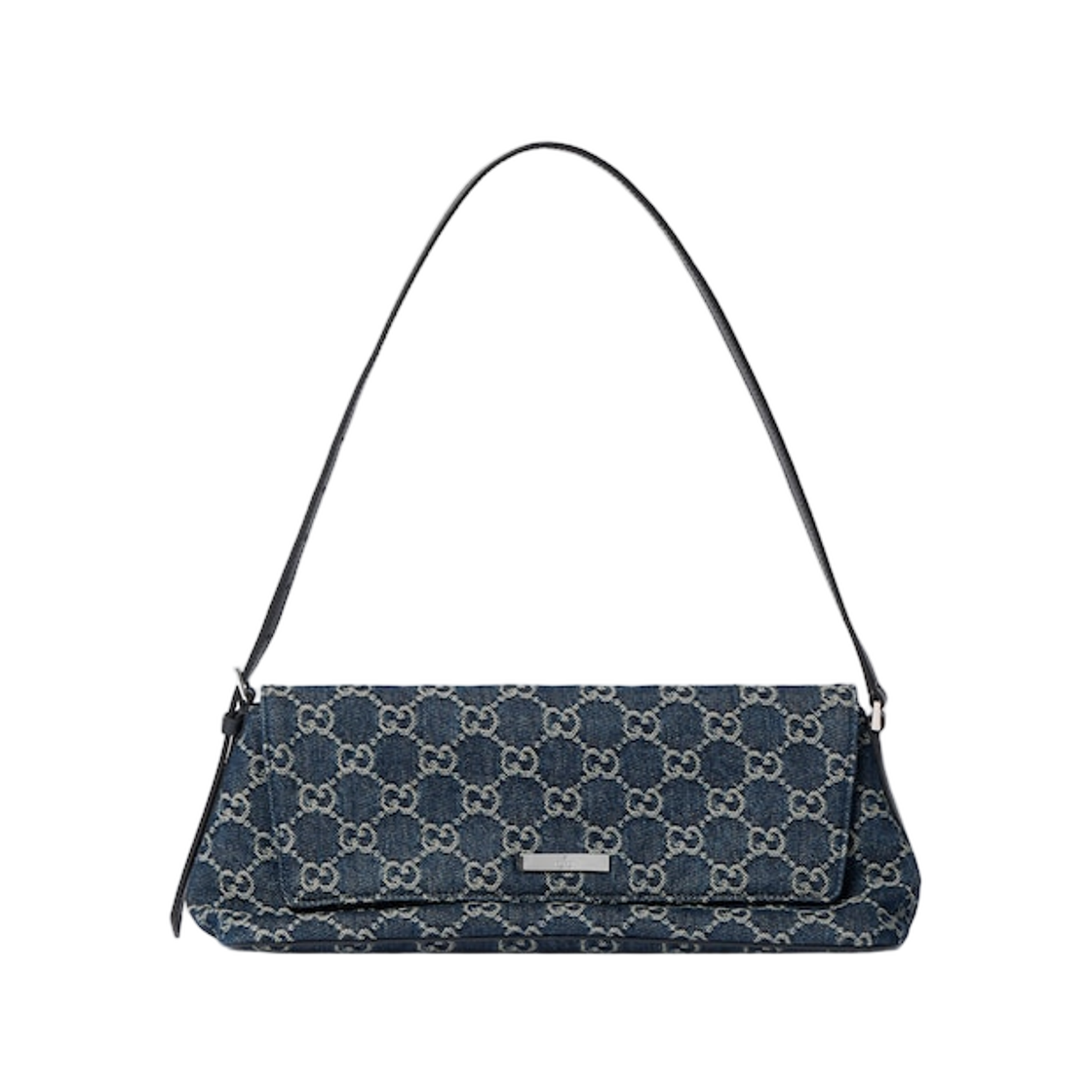 874744-FAF8V-4042 Gucci Madison Medium Shoulder Bag Blue GG Denim