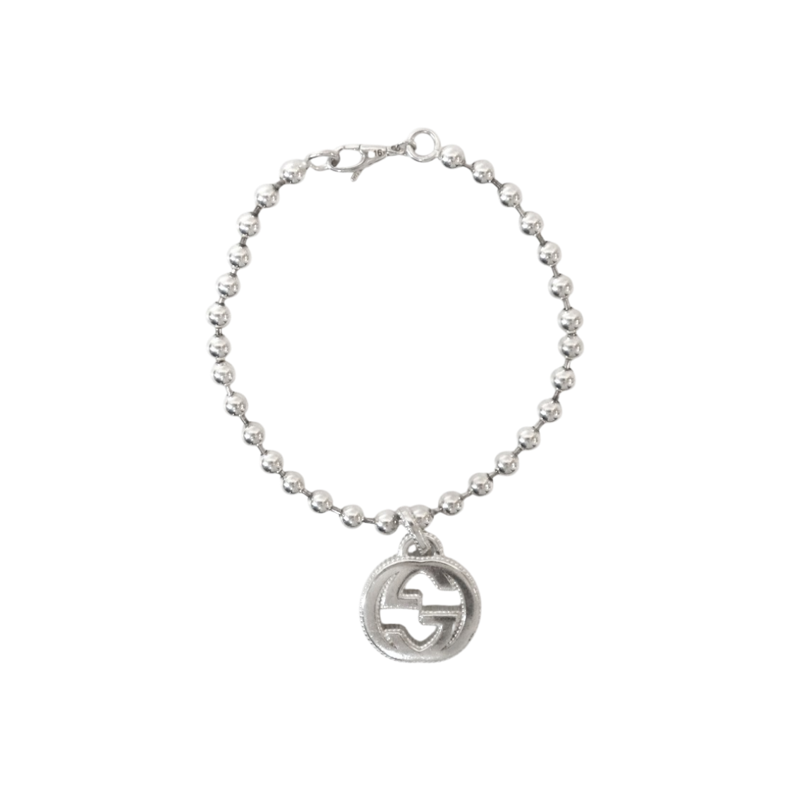 ITSF5P6VFU3Q Gucci Bold Interlocking G Silver Bracelet C-B52587