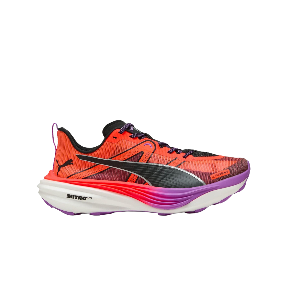 310468-02 (W) Puma Deviate Nitro Elite Trail Glowing Red Black