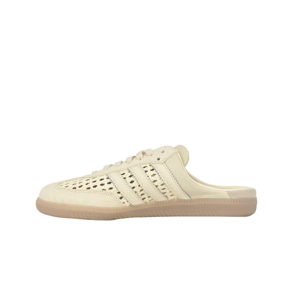 (W) 아디다스 삼바 뮬 크림 화이트 골드 메탈릭((W) Adidas Samba Mule Cream White Gold Metallic) - 3