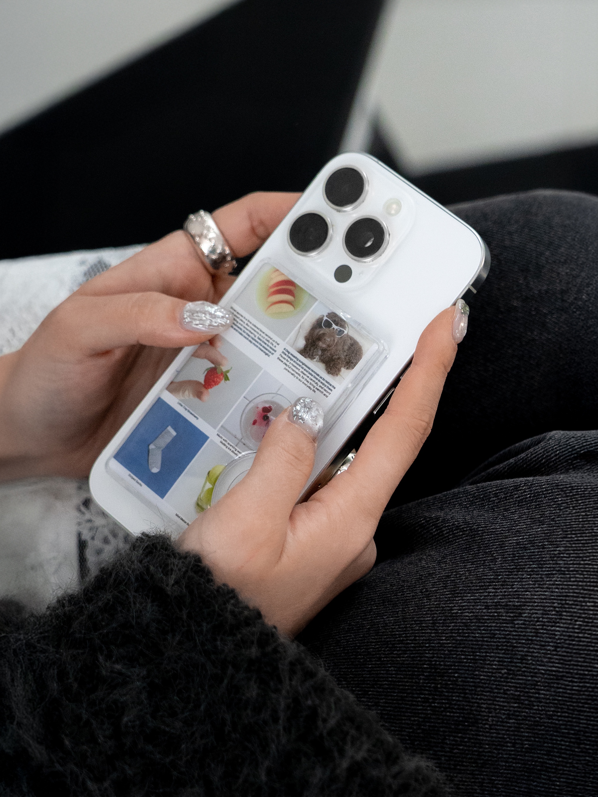 Duitproject Magsafe Fruits Pocket Epoxy 착용 스타일