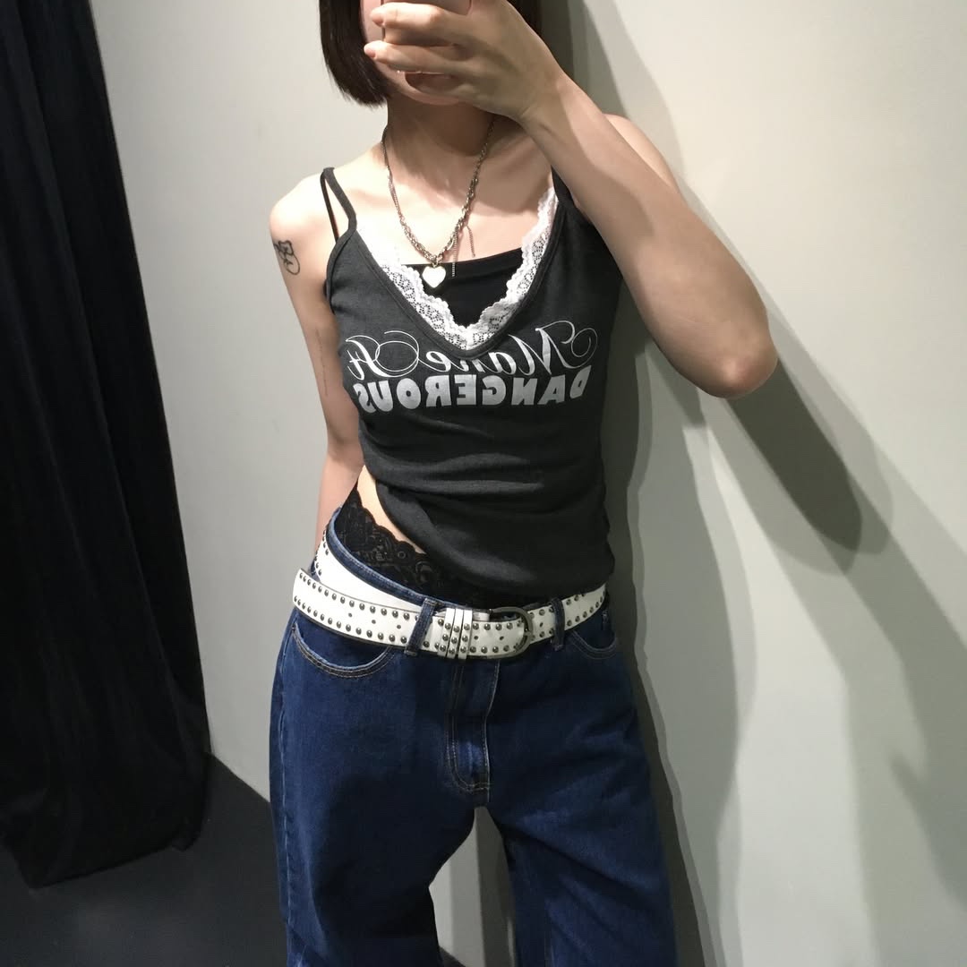 ersco Straight Jeans Blue 착용 스타일 - 4