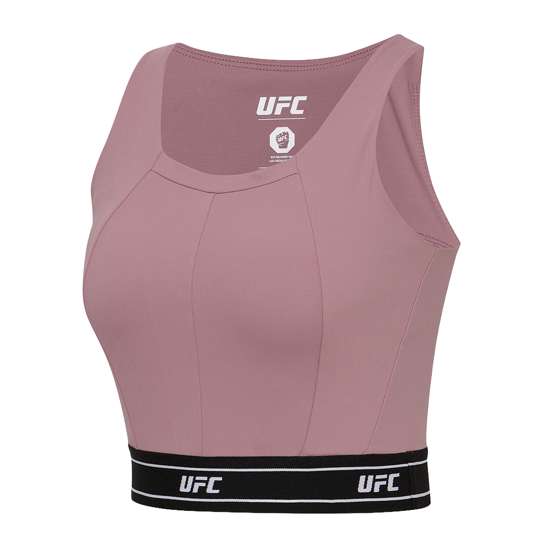 유에프씨 스포츠 액티브 슬림핏 브라탑 로즈 와인(UFC SPORT Active Slim Fit Bra Top Rose Wine) - 2