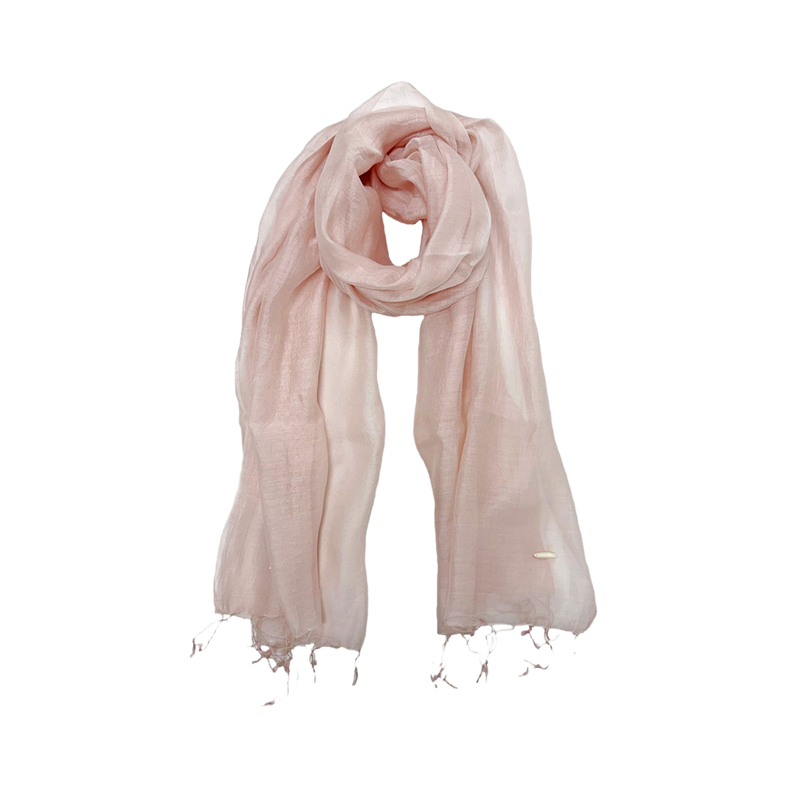 L261MSF020 lovememonster Natural Sheer Big Scarf NUDY PINK