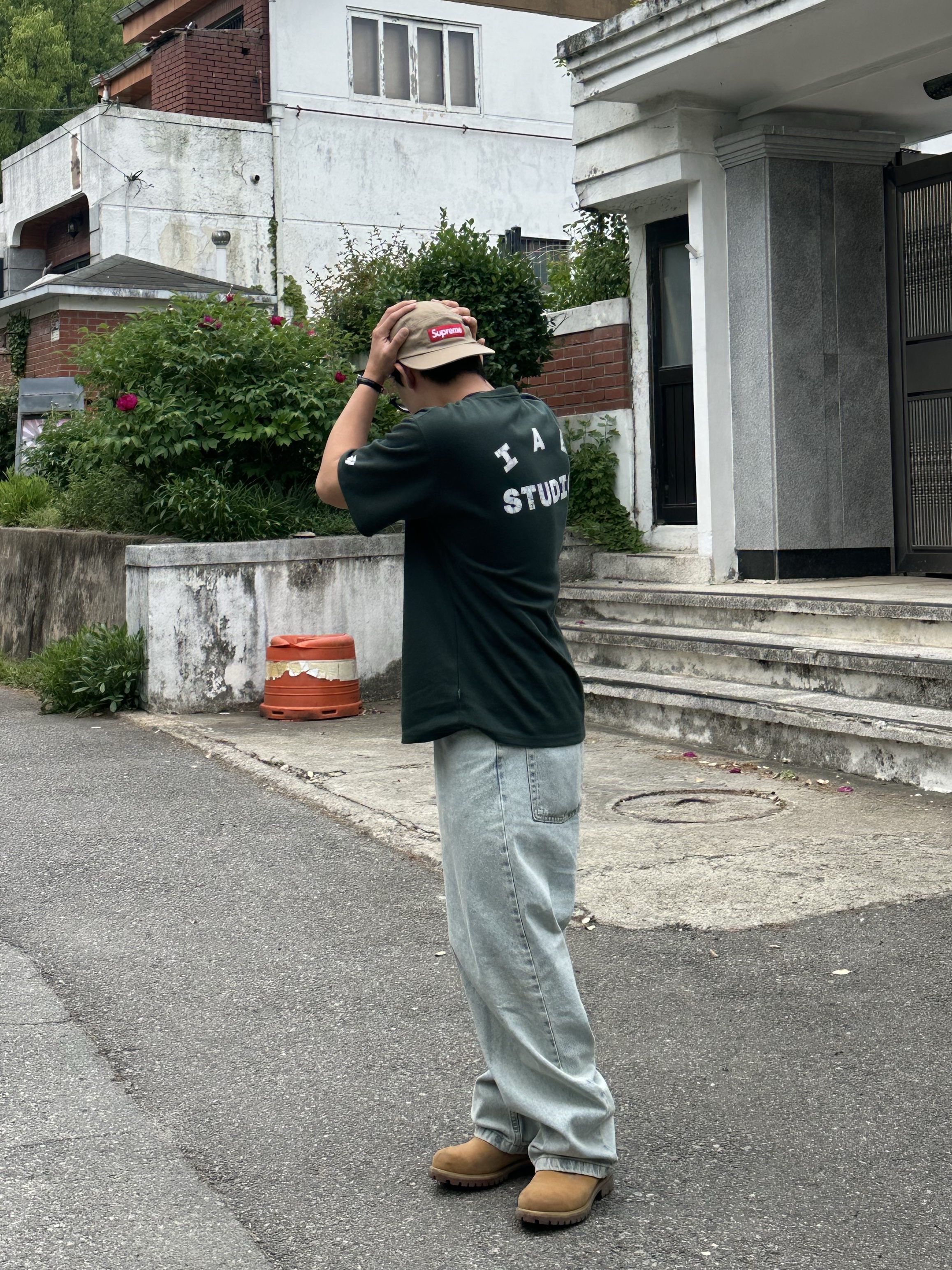 IAB Studio x Yonex T-Shirt Green, Timberland Premium 6 inch Waterproof Boot Wheat Nubuck - Wide 착용 스타일