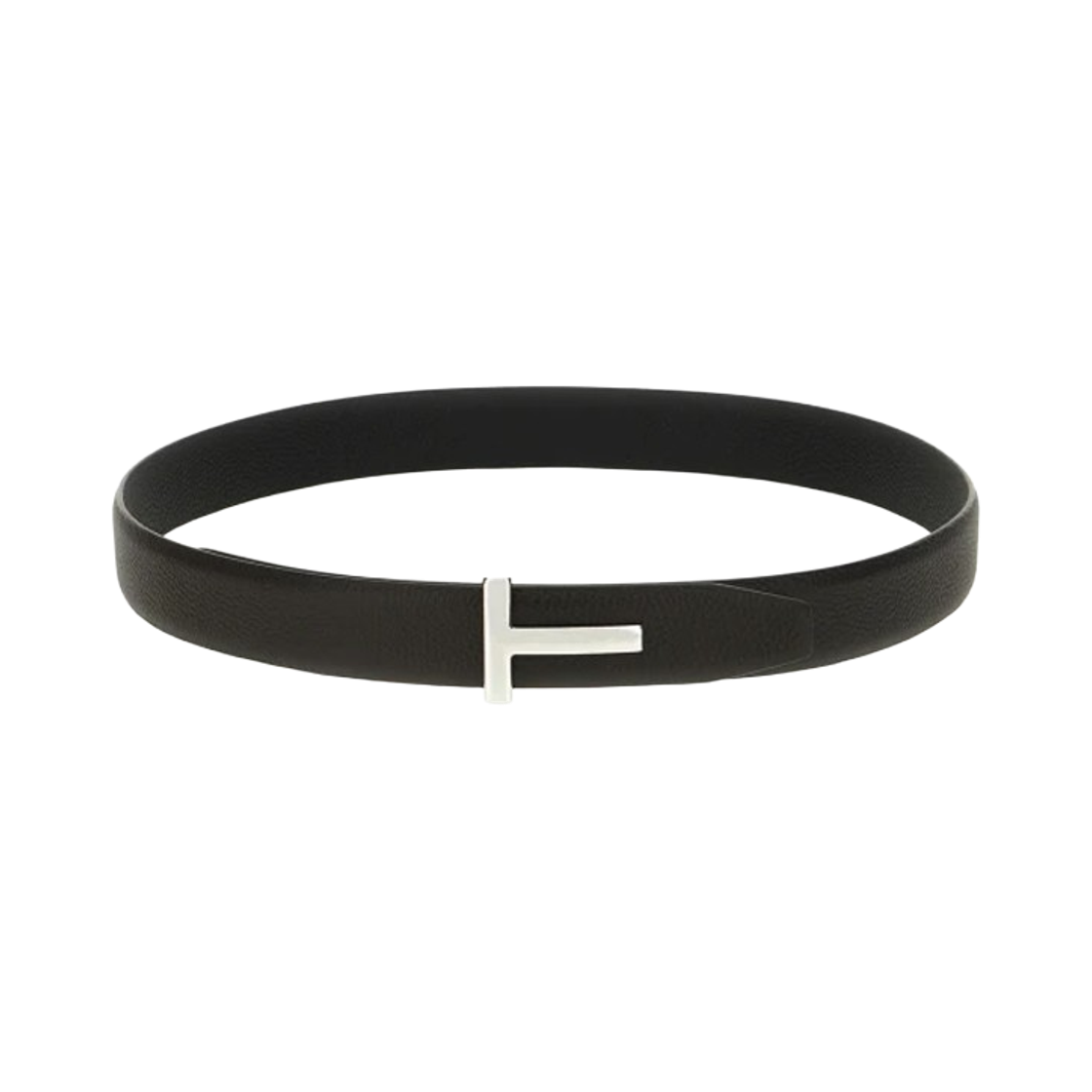 톰포드 레더 리버시블 버클 T 벨트 브라운 블랙(Tom Ford Leather Reversible Buckle T Belt Brown Black) - 2