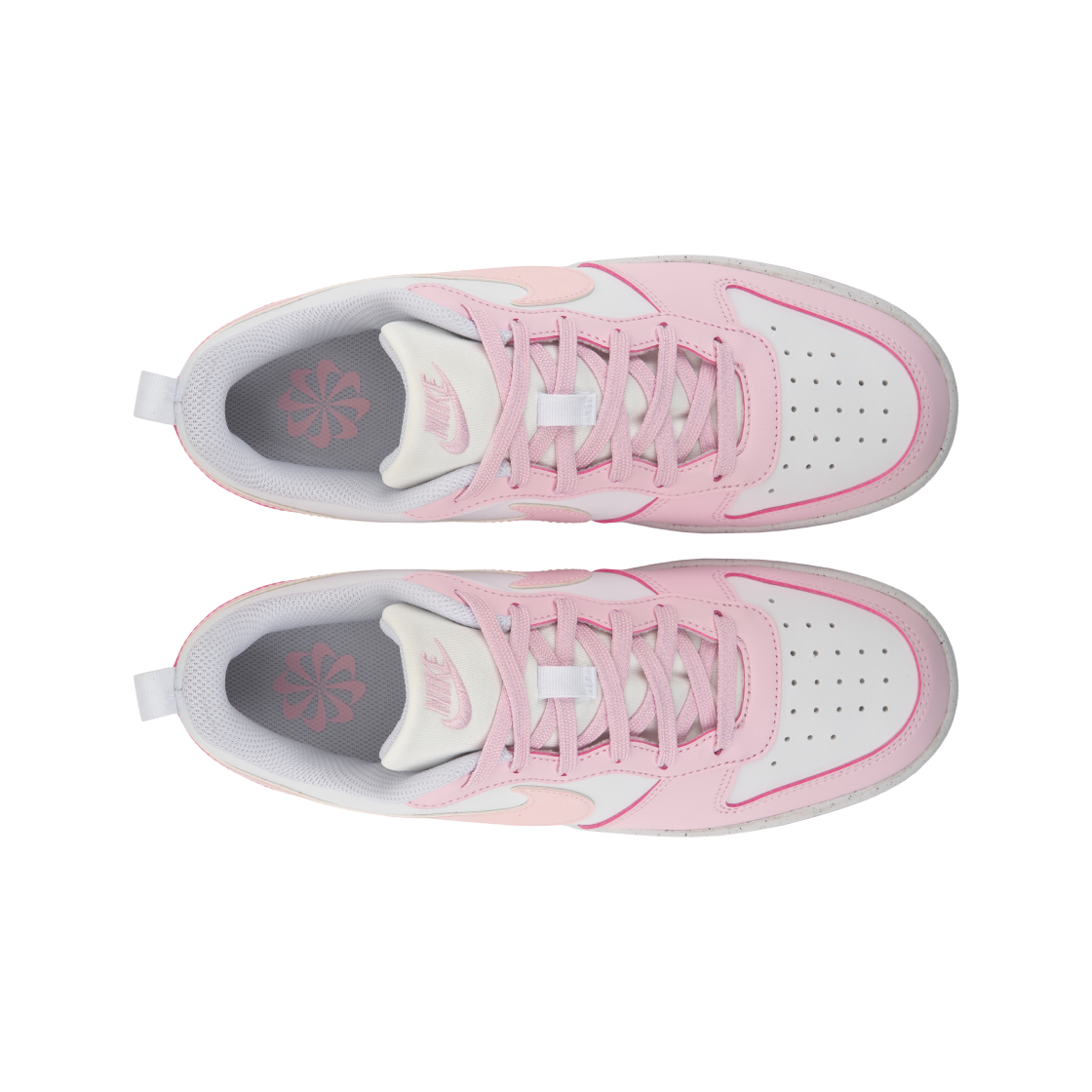 (GS) 나이키 코트 버로우 로우 리크래프트 화이트 핑크 폼((GS) Nike Court Borough Low Recraft White Pink Foam) - 5