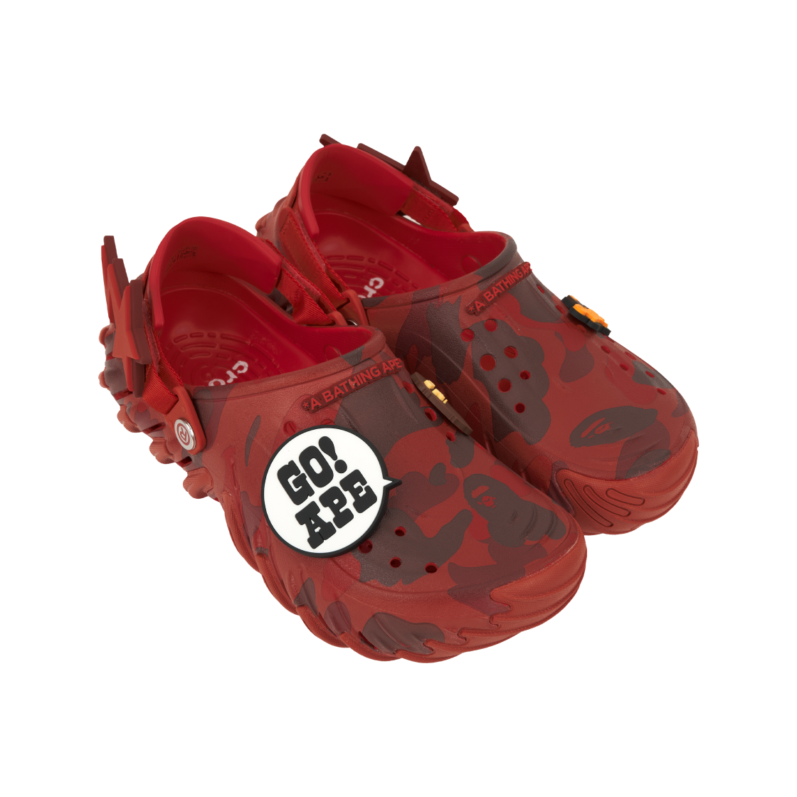 크록스 x 베이프 에코 RO 클로그 레드(Crocs x BAPE Echo RO Clog Red) - 4