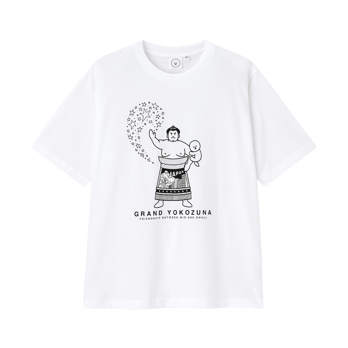 360061-00 GU x Kimiaki Yaegashi Graphic T-Shirt White