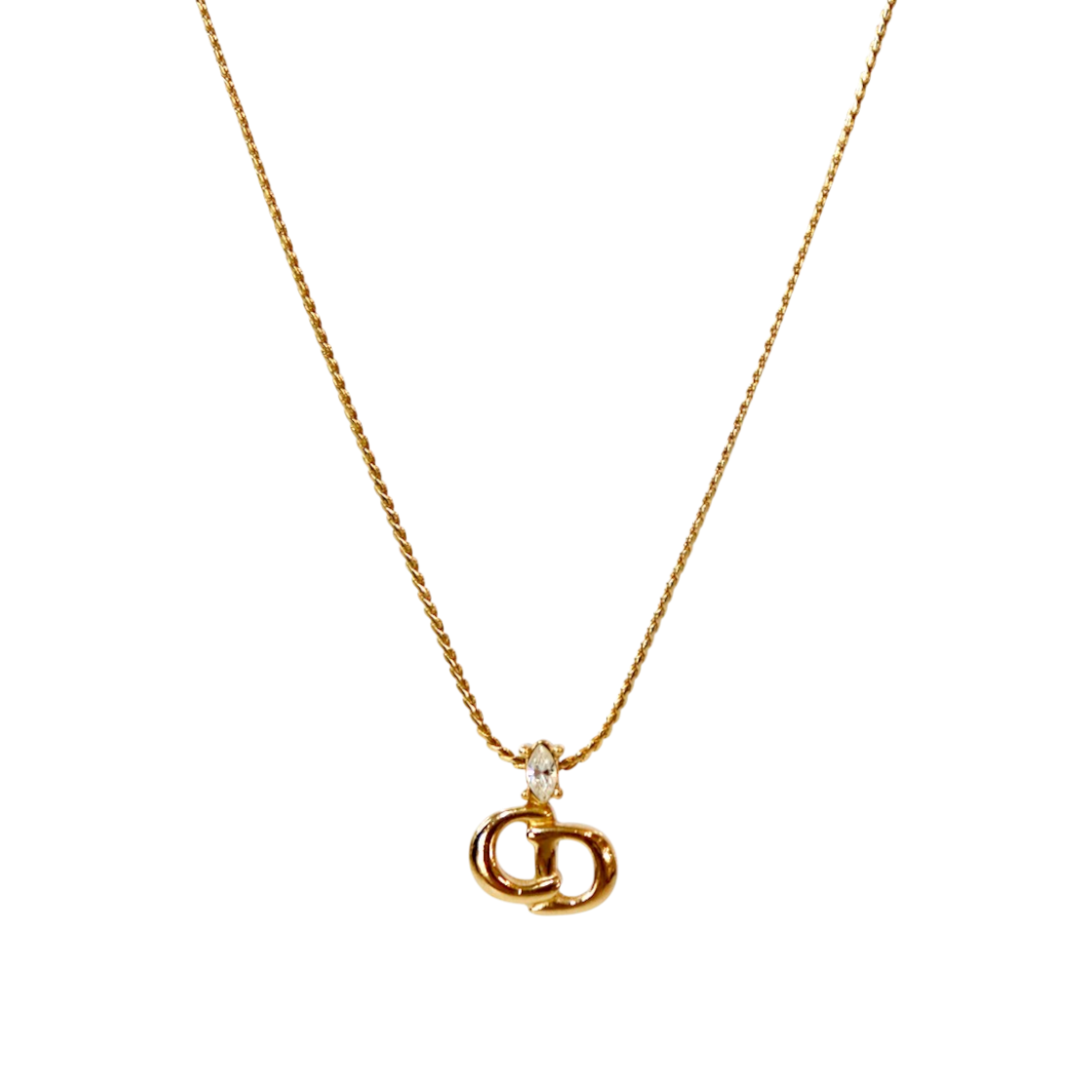 ITRBIKDJPWTM Dior Cubic CD Gold Necklace A-B54958