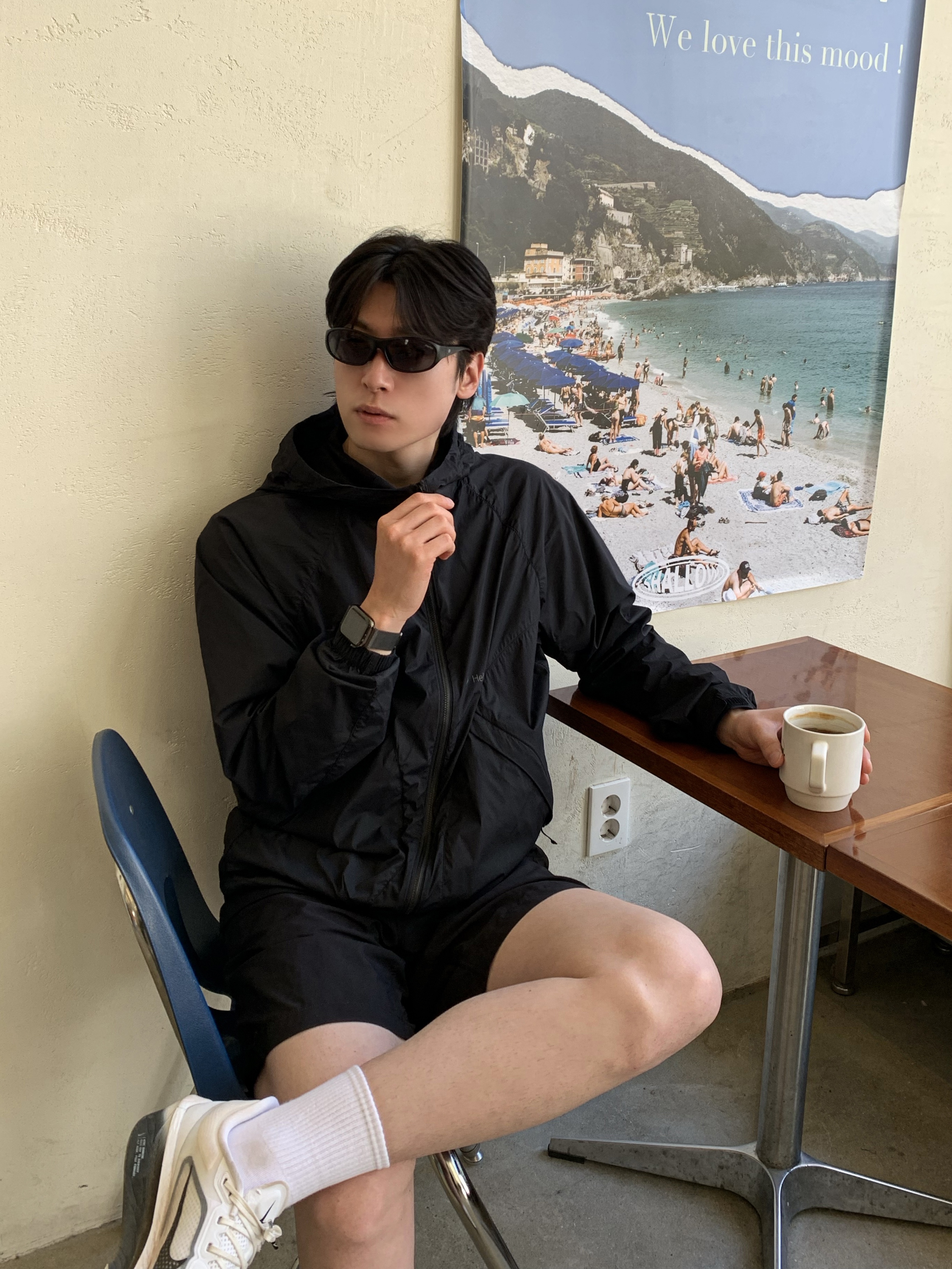 Nike Zoom Fly 6 White Smoke Grey, Zara Hightech Sports Vest Black 착용 스타일 - 6