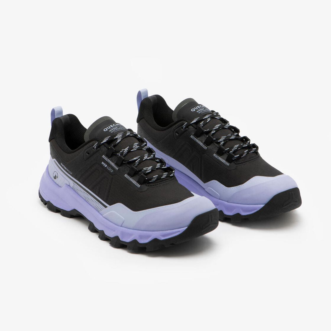 데카트론 여성 경량 방수 단목 하이킹화 MH500 라이트 WP 스위트 퍼플(DECATHLON Women's Lightweight Waterproof Low Hiking Shoes MH500 Light WP Sweet Purple) - 2