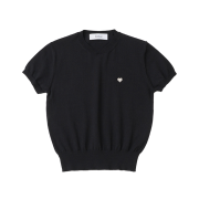 Knitted W Basic Essential Washable Round Half Knit BLACK