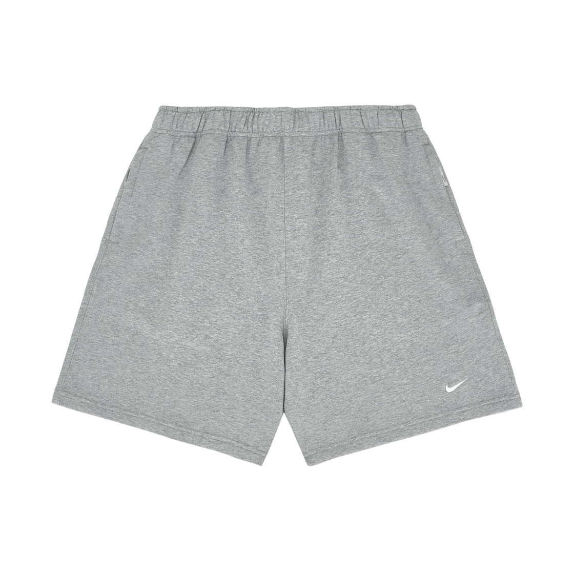 나이키 솔로 스우시 프렌치 테리 쇼츠 다크 그레이 헤더 - 아시아(Nike Solo Swoosh French Terry Shorts Dark Grey Heather - Asia)