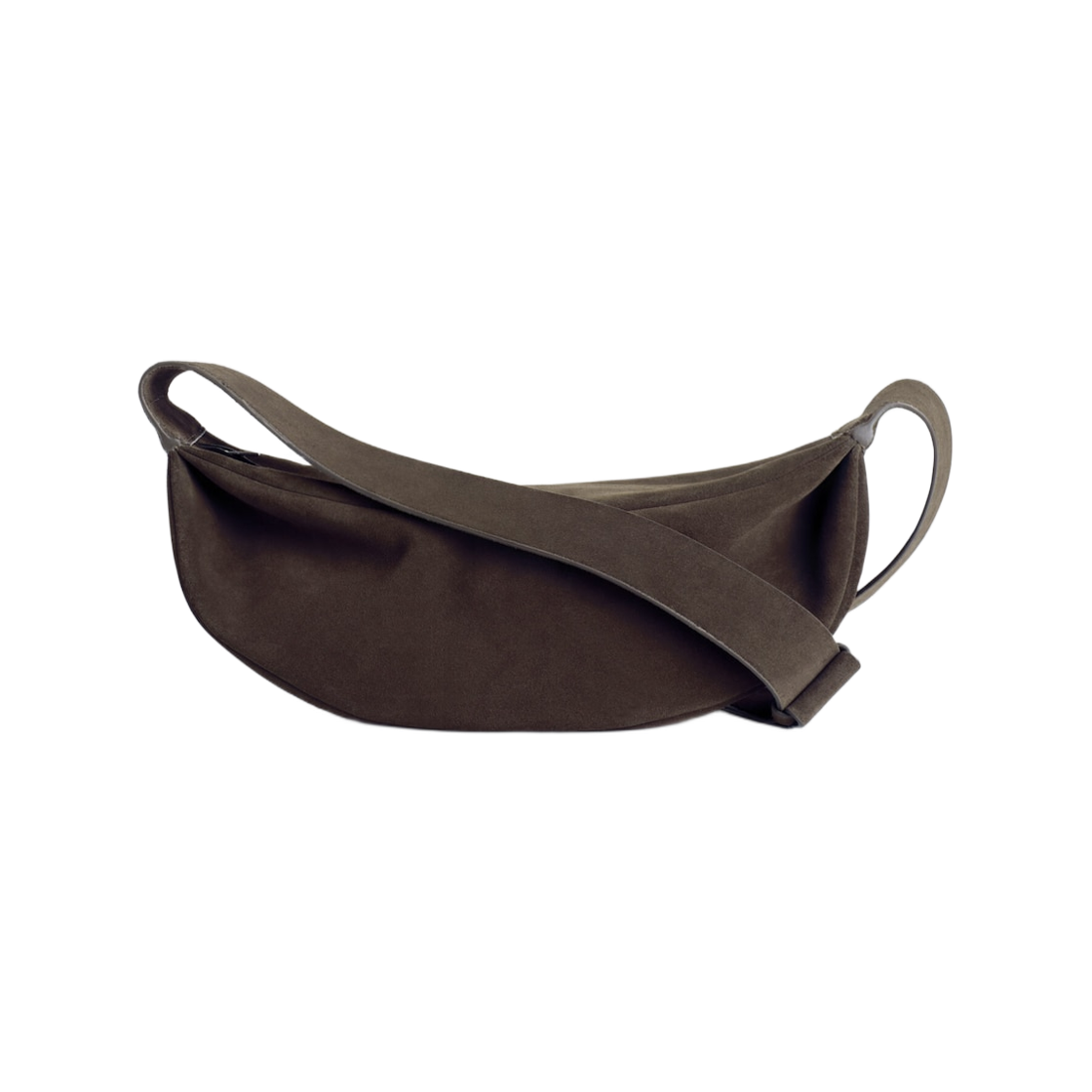 1353828001 COS Split Suede Swing Crossbody Bag Dark Brown