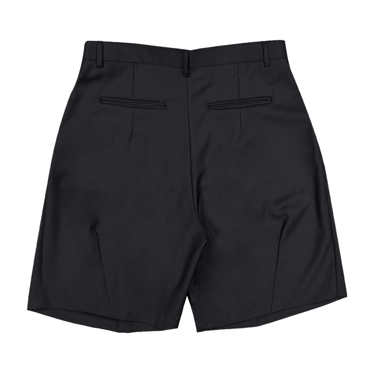 언더마이카 투 턱 와이드 쇼츠 슬랙스 블랙(Undermycar Two Tuck Wide Shorts Slacks Black) - 2