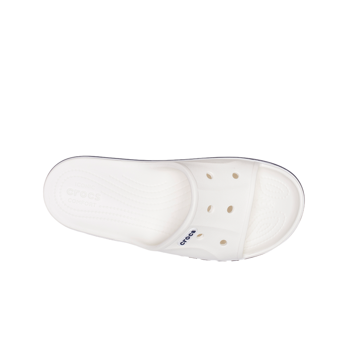 크록스 바야밴드 슬라이드 화이트 네이비 26SUSL205392(Crocs BAYABAND SLIDE WTN 26SUSL205392) - 4