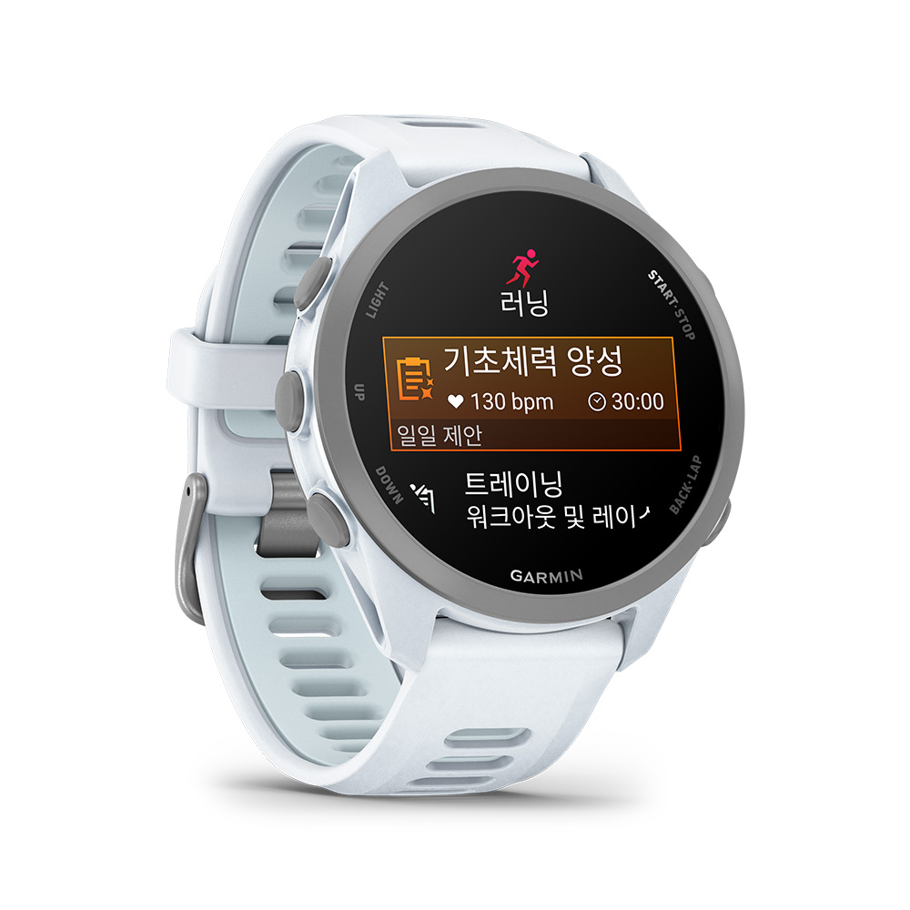 가민 포러너 170 뮤직 화이트스톤 러닝 GPS 스마트워치(Garmin Forerunner170Music,GPS,WiFi,W-Stone/CloudBlue,KOR/SEA,AA5206_010-03920-53) - 3