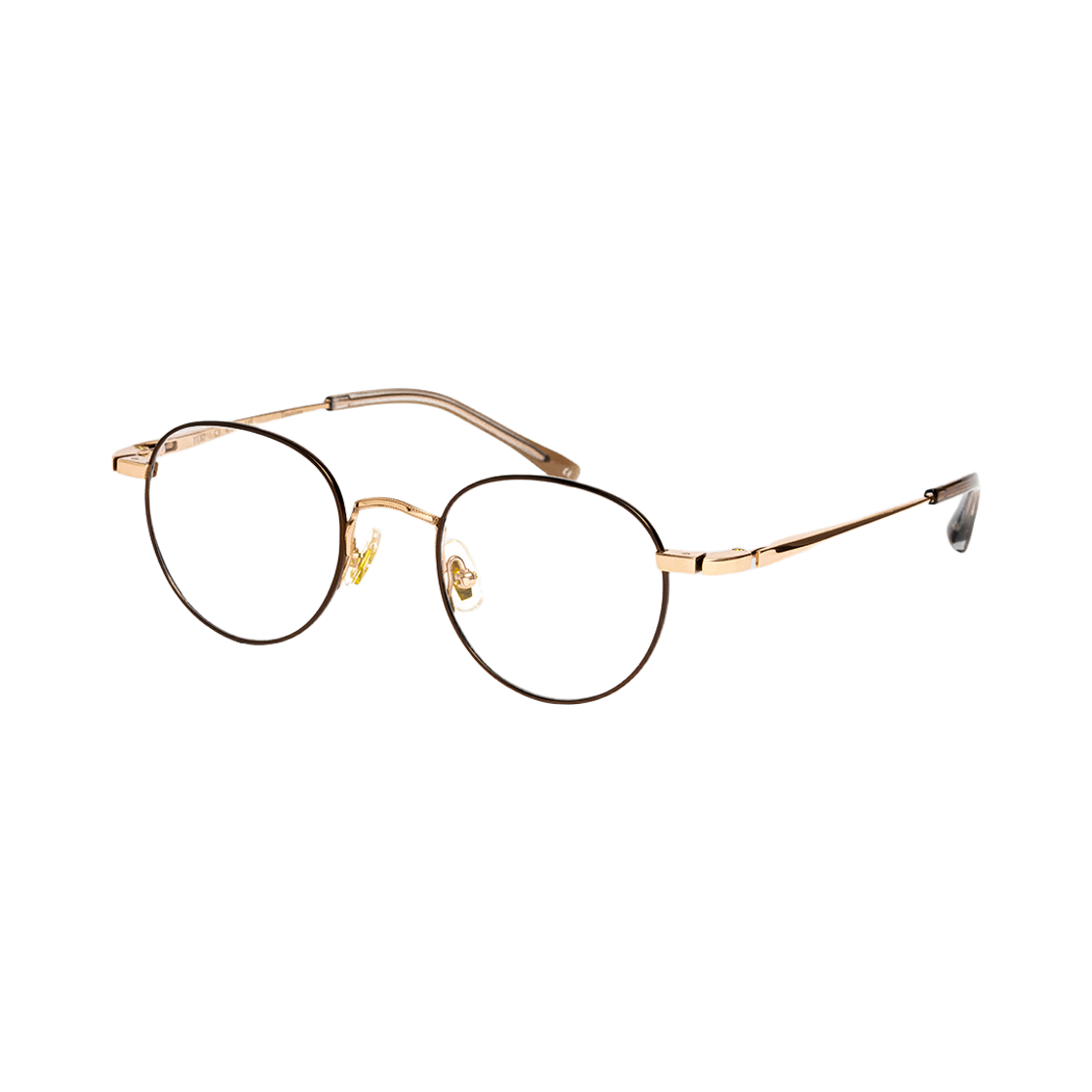 테츠오아이웨어 유키 메탈테 C3 브라운 & 로즈 골드(TETSUO EYEWEAR Yuki C3 Brown & Rose gold) - 2