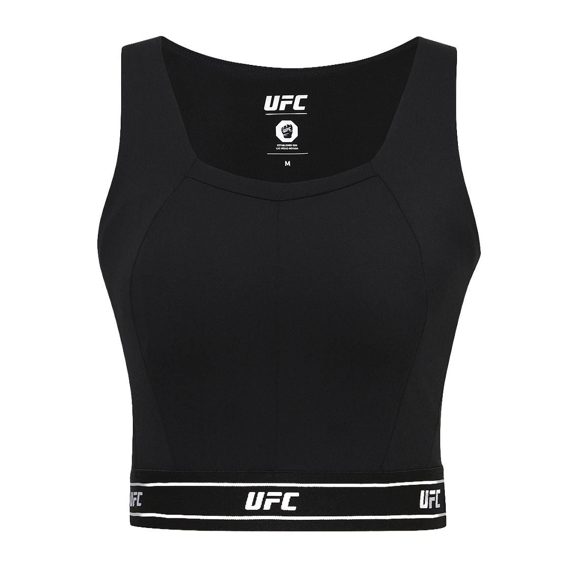 유에프씨 스포츠 액티브 슬림핏 브라탑 블랙(UFC SPORT Active Slim Fit Bra Top Black) - 1