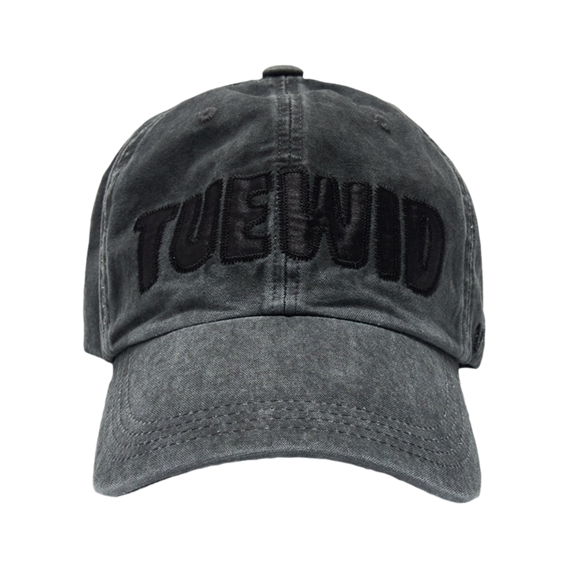 투위드 로고 패치워크 볼캡 블랙(Tuewid Logo Patch Work Wrinkled Ball Cap In Black)