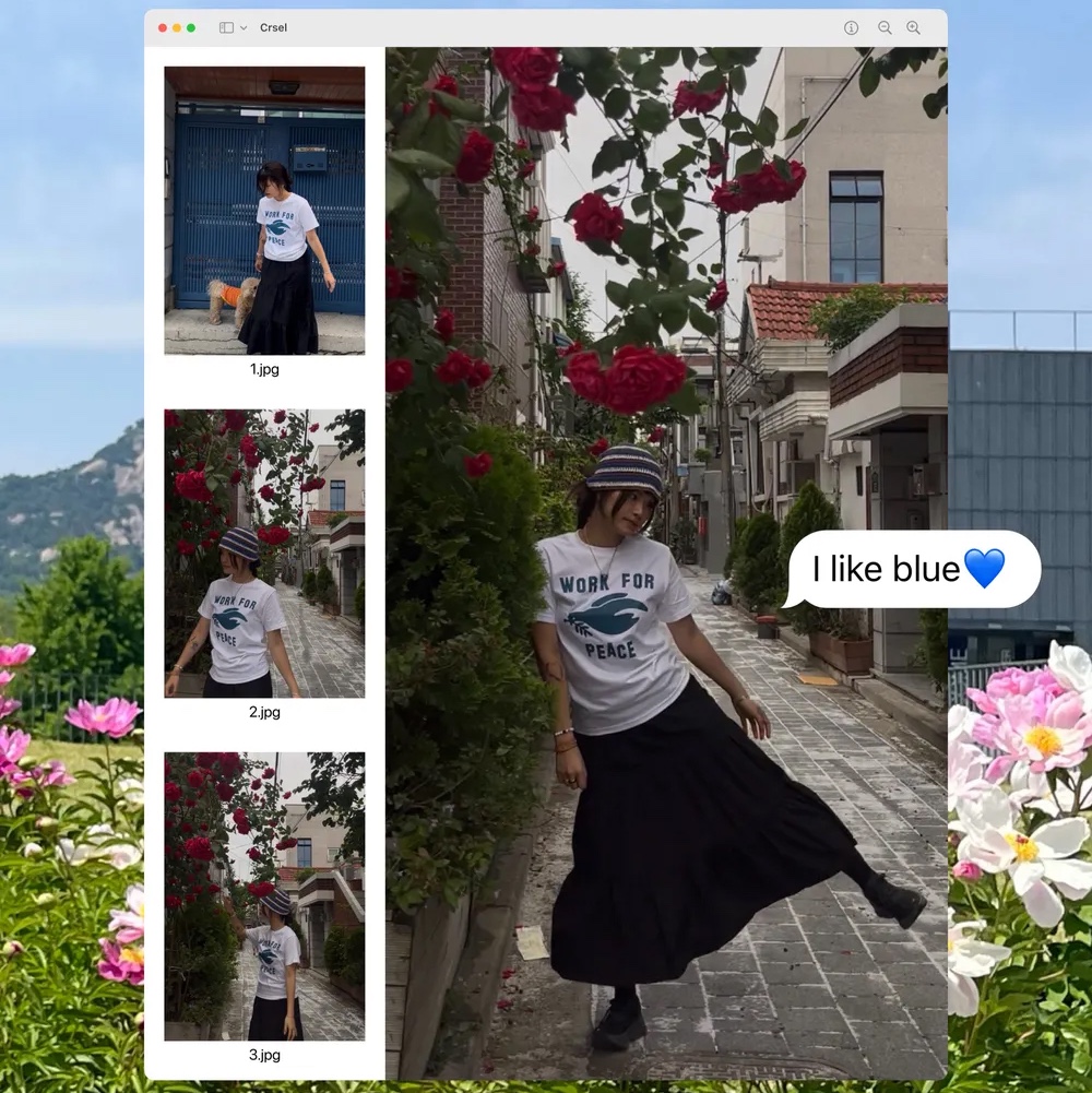 GILDAN x Vintage Collection Work For Peace T-Shirt 착용 스타일 - 3