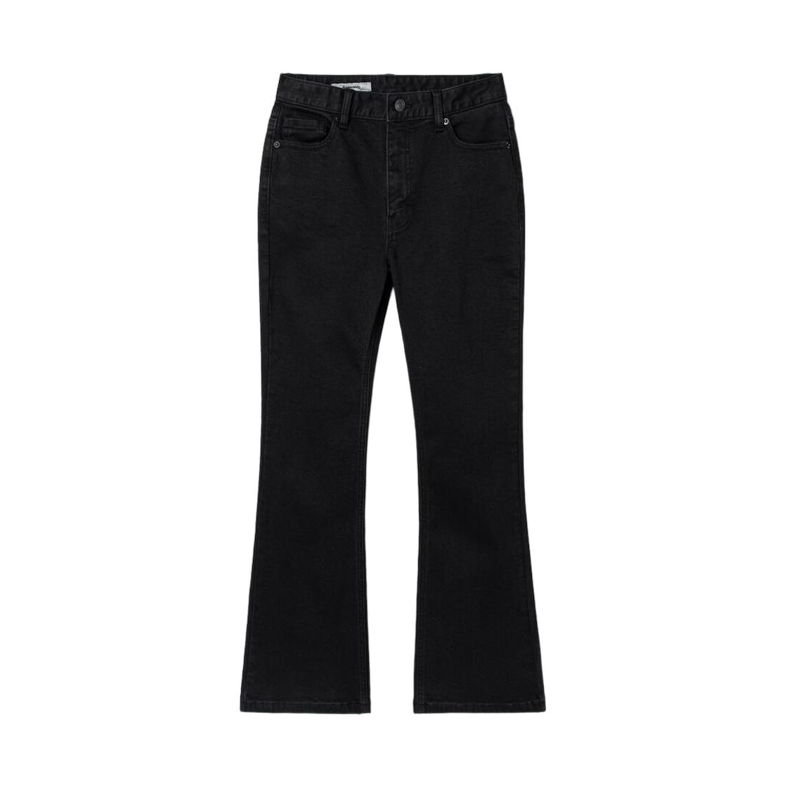 (W) 에잇세컨즈 미드렝스 부츠컷 플리스 데님 블랙((W) 8seconds Mid-length Bootcut Fleece Denim Black) - 1