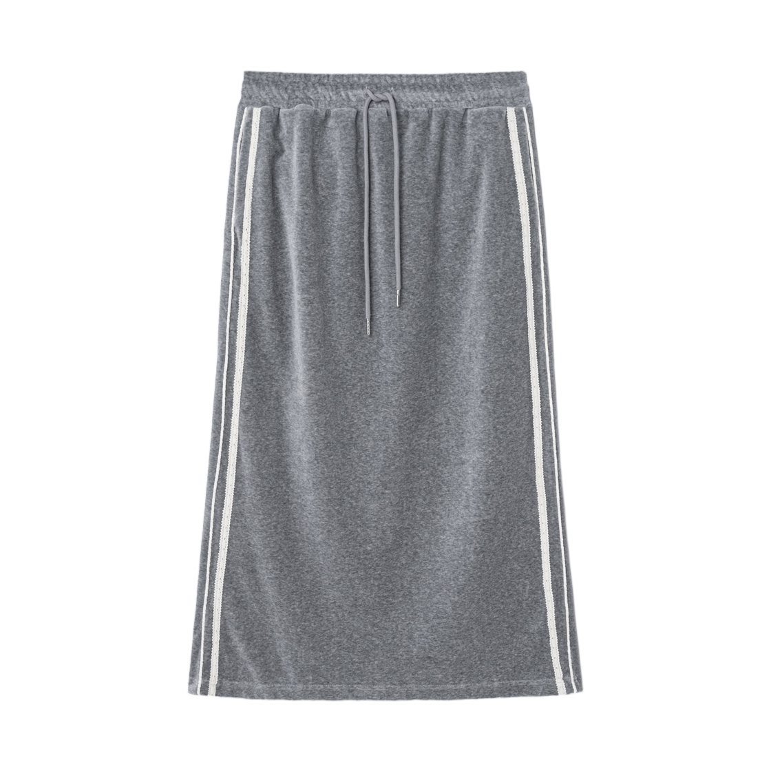 125127MQ63 (W) 8seconds Velvet Set Up Skirt Gray Antique Silver