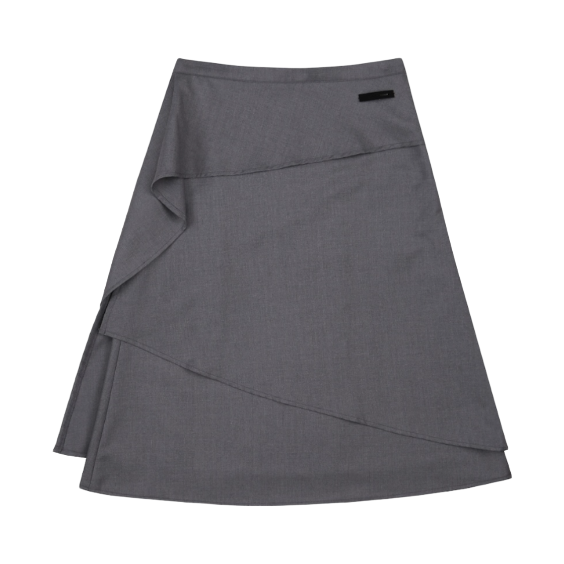 디에스엠티 드레이프 레이어드 스커트 차콜(DSMT Draped Layered Skirt Charcoal)