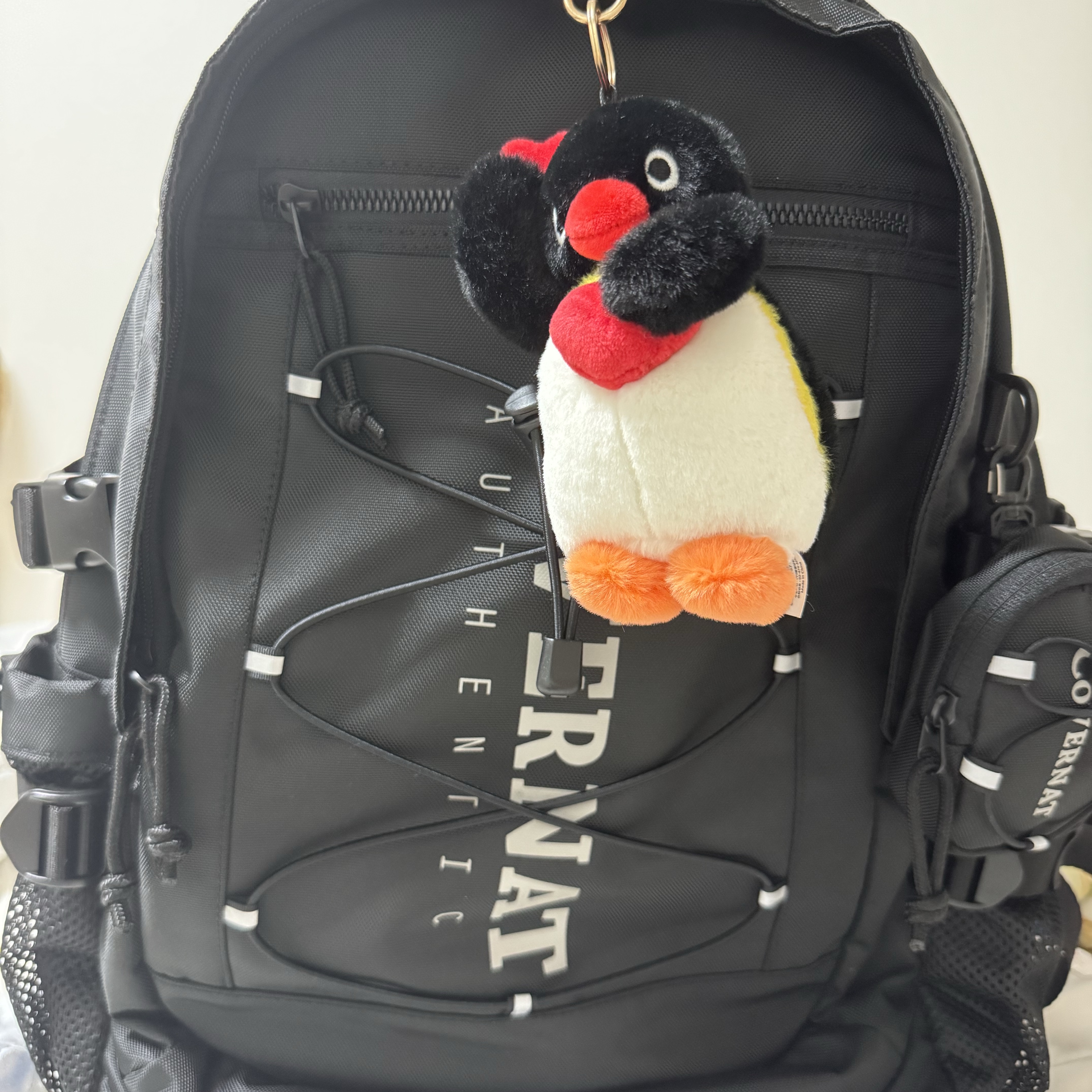 Pingu Double Heart Keyring Pingu (13cm) 착용 스타일