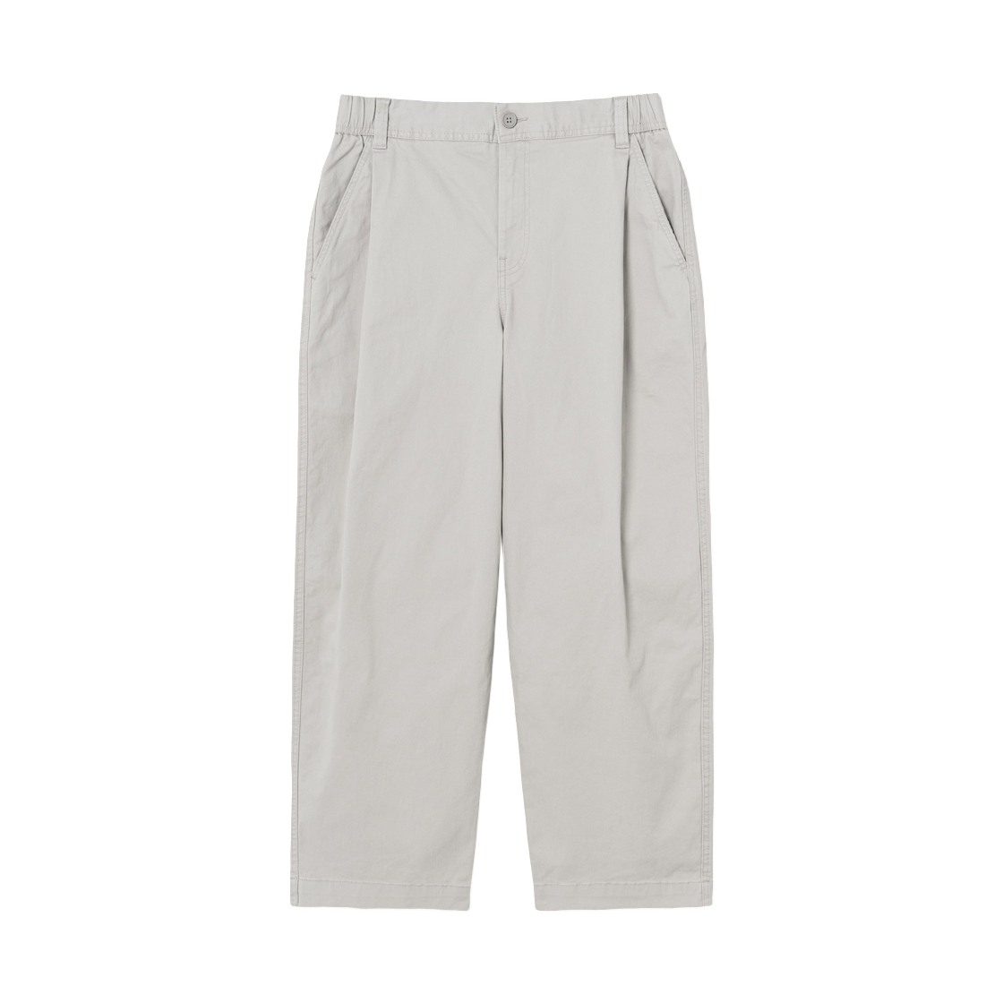 에잇세컨즈 코튼 스판 와이드핏 팬츠 아이보리(8seconds Cotton Span Wide Fit Pants Ivory)