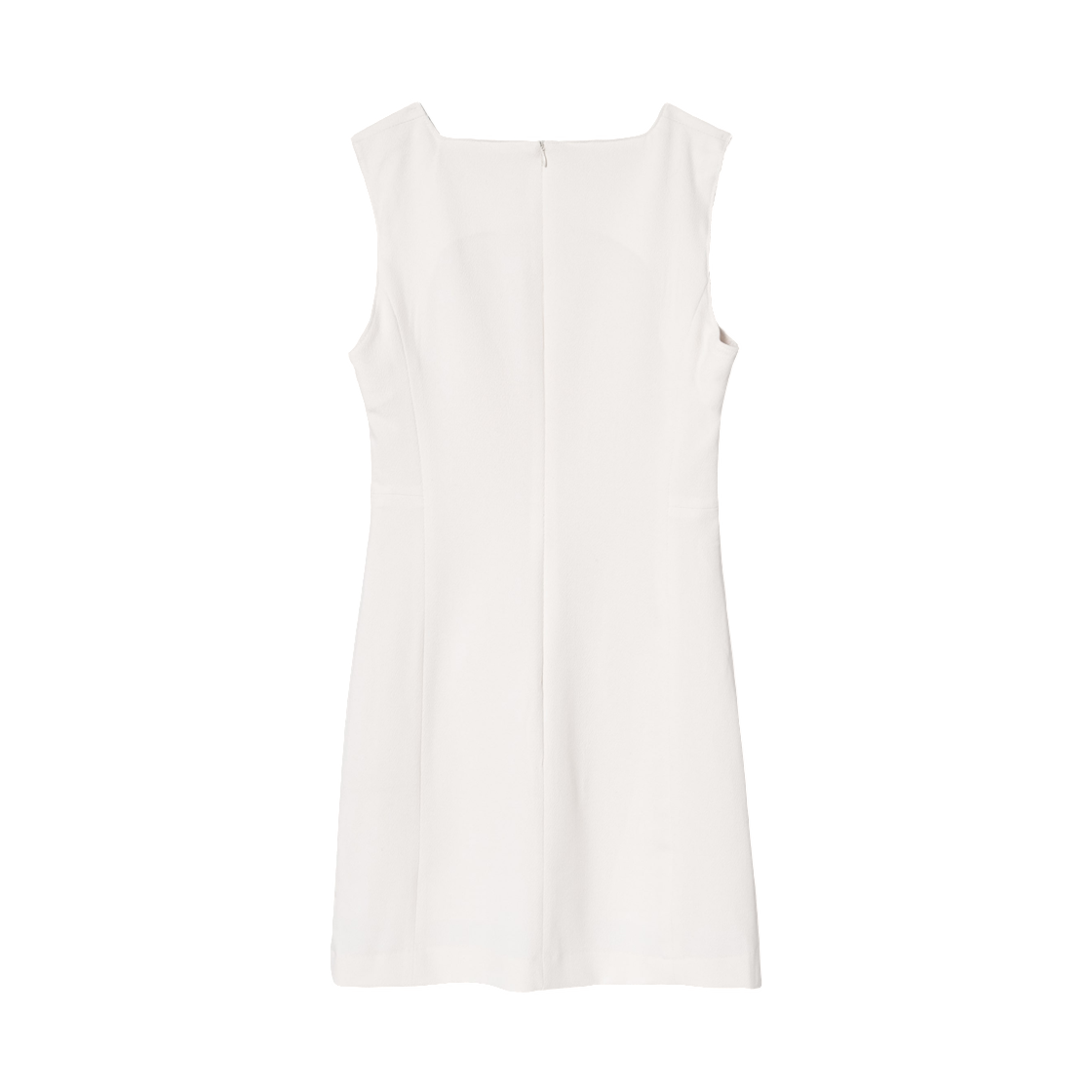 (W) 에잇세컨즈 슬리브리스 스퀘어넥 미니 드레스 아이보리((W) 8seconds Sleeveless Square Neck Mini Dress Ivory) - 2